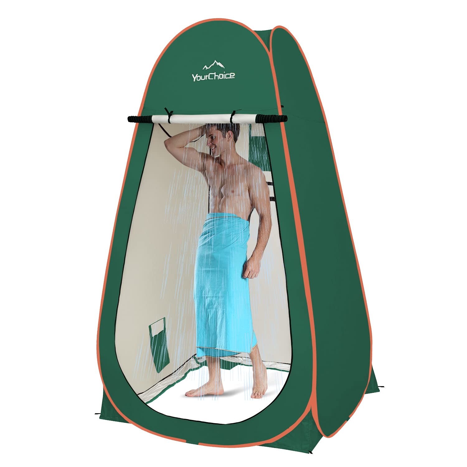 6.89FT Oversized Pop Up Privacy Tent for Camping - Portable Shower Changing Room & Toilet Tent | Ideal for Outdoor Bathroom, Beach, Festival & Backpacking