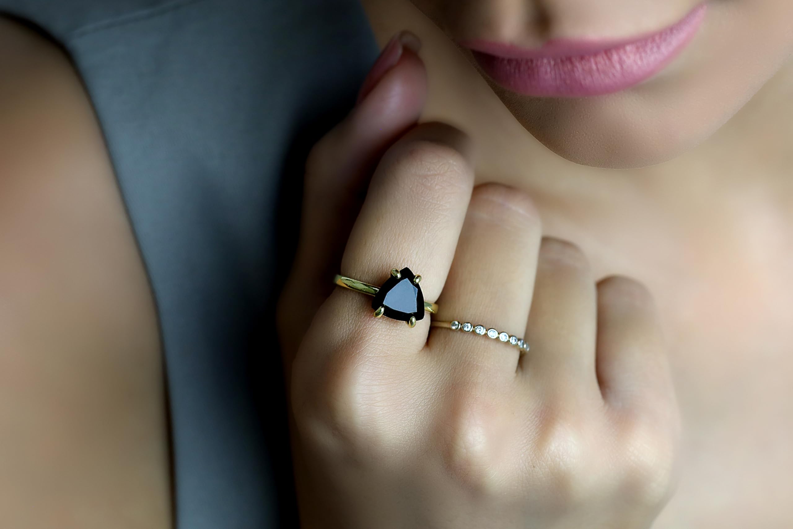 925 Sterling Silver Black Onyx Ring for Women - Elegant Gemstone Jewelry for Formal & Casual Wear - Perfect Gift with Jewelry Box - Ideal for Parties, Weddings & Everyday Fashion