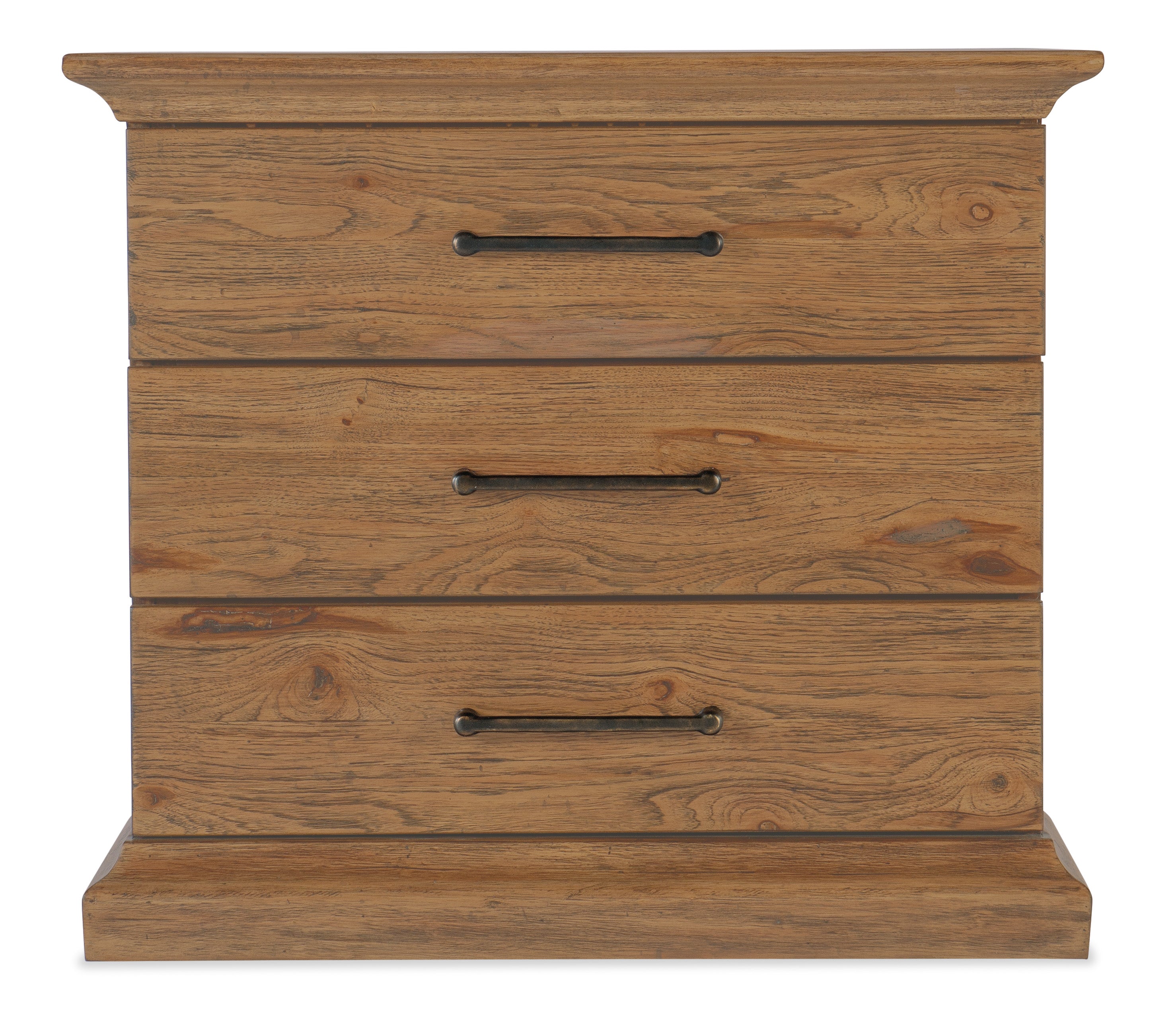 Big Sky Three Drawer Nightstand - Solid Wood Bedside Table with Storage for Bedroom, Living Room & Office - Perfect for Organizing Books, Lamps & Bedroom Essentials
