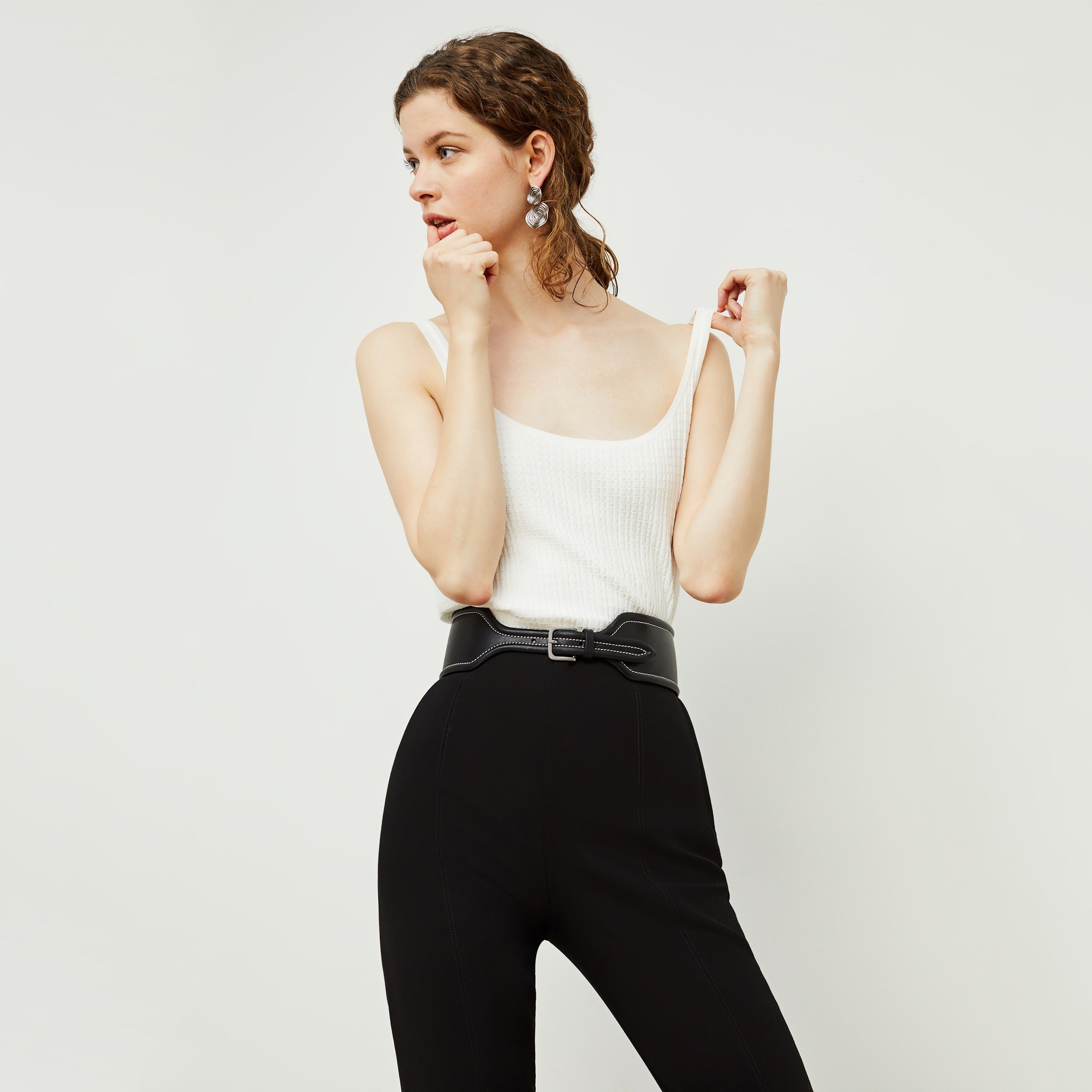 Marais PowerStretch Pants for Women - High-Performance Stretch Black Workout Pants for Running, Yoga & Outdoor Activities