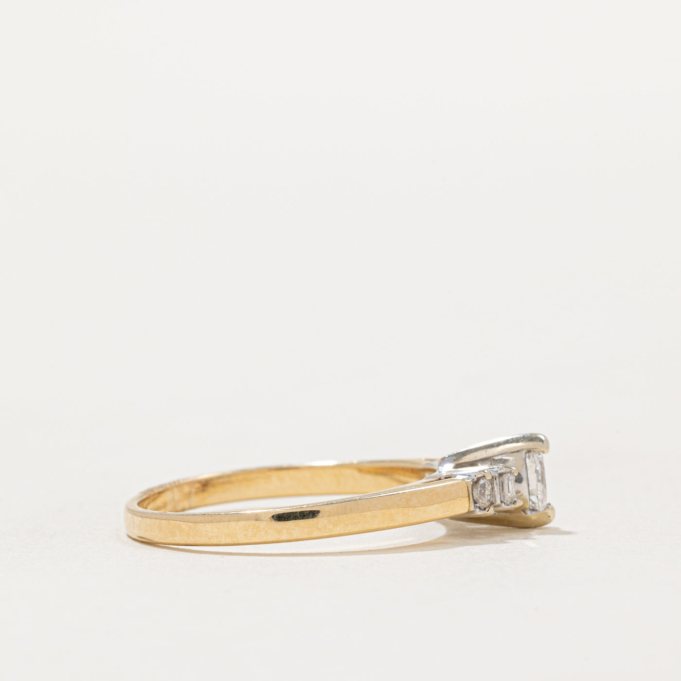 0.25ctw Marquise Cut Diamond Engagement Ring - Size 6.75 - Elegant Wedding Band for Women - Perfect for Proposals, Anniversaries & Special Occasions