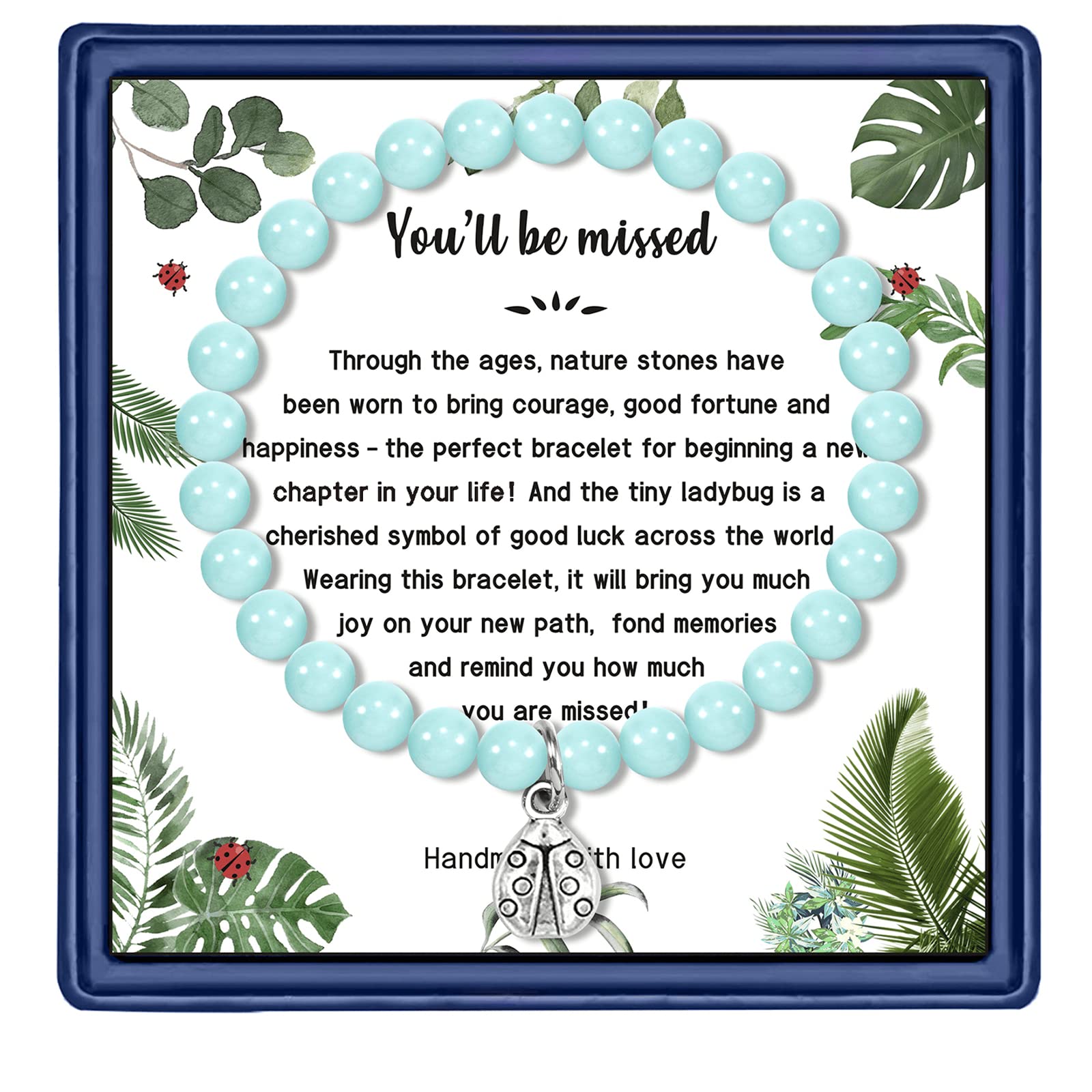 Ladybug Good Luck Bracelet - Farewell Gift for Coworkers & Friends | Retirement, New Job