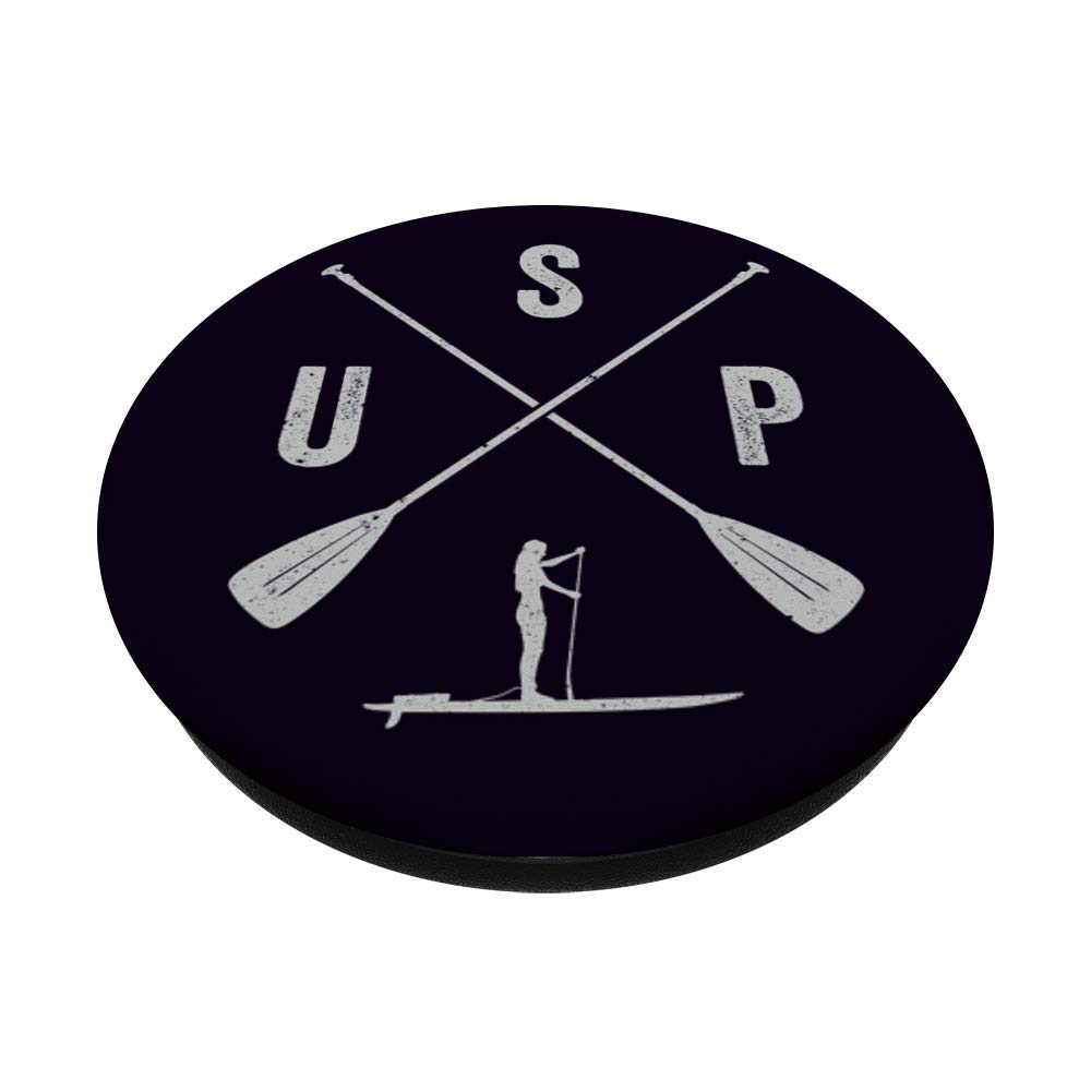 Women's Classic Stand Up Paddle Board with Crossed Paddle Design - Non-Slip PopSockets Grip for Phones & Tablets | Perfect for Yoga, Beach Days & Water Sports Accessories