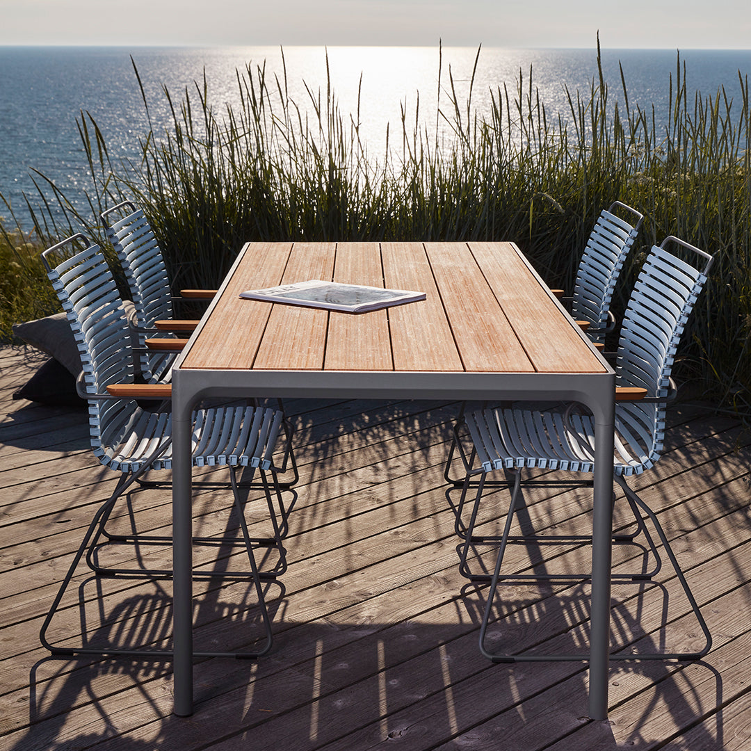 Click Outdoor Tall Back Dining Chair - Weather-Resistant Patio Dining Chairs for Garden, Deck & Poolside - Comfortable High Back Outdoor Seating for Restaurants & Backyard BBQs