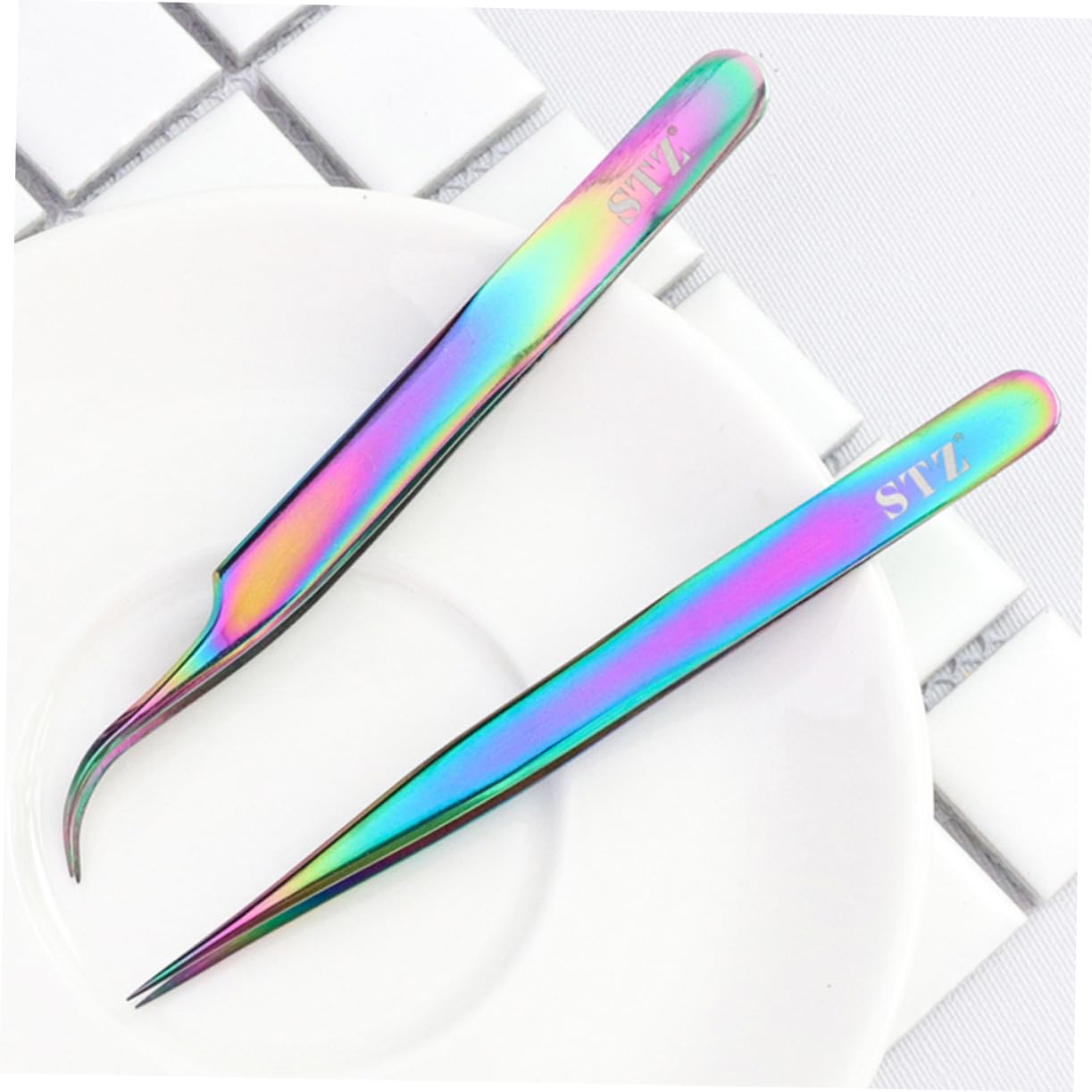 Premium Nail Art Tweezers Kit - Lightweight Manicure Tools for Professional & DIY Nail Designs | Perfect for Gel Polish, Rhinestones & 3D Nail Art Application