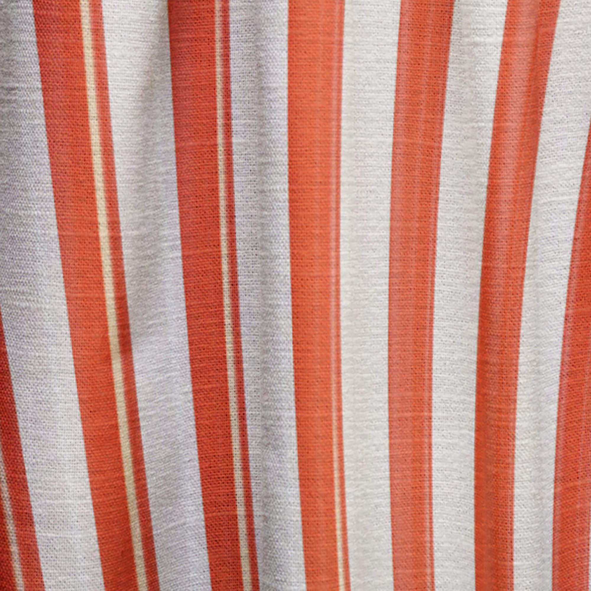 DesignQ Thermal Insulated Spiral Curtains - Red & White Lined Single Panel (52x108 inches) for Bedroom & Living Room - Energy Saving Blackout Drapes for Home Decor