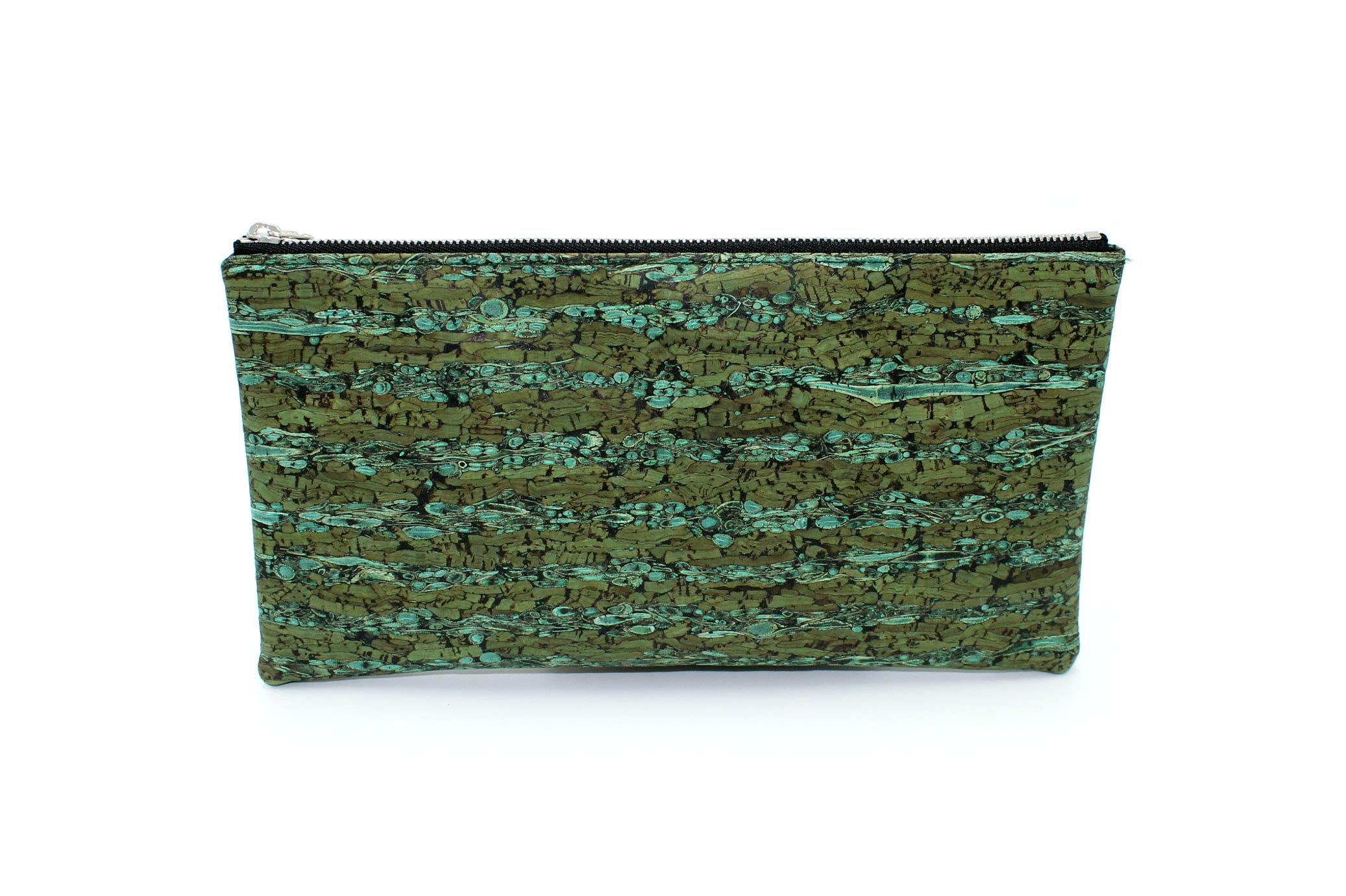 Spicer Bags Green Fennel Cork Wristlet - Stylish & Eco-Friendly Women's Wallet for Everyday Use, Travel & Shopping