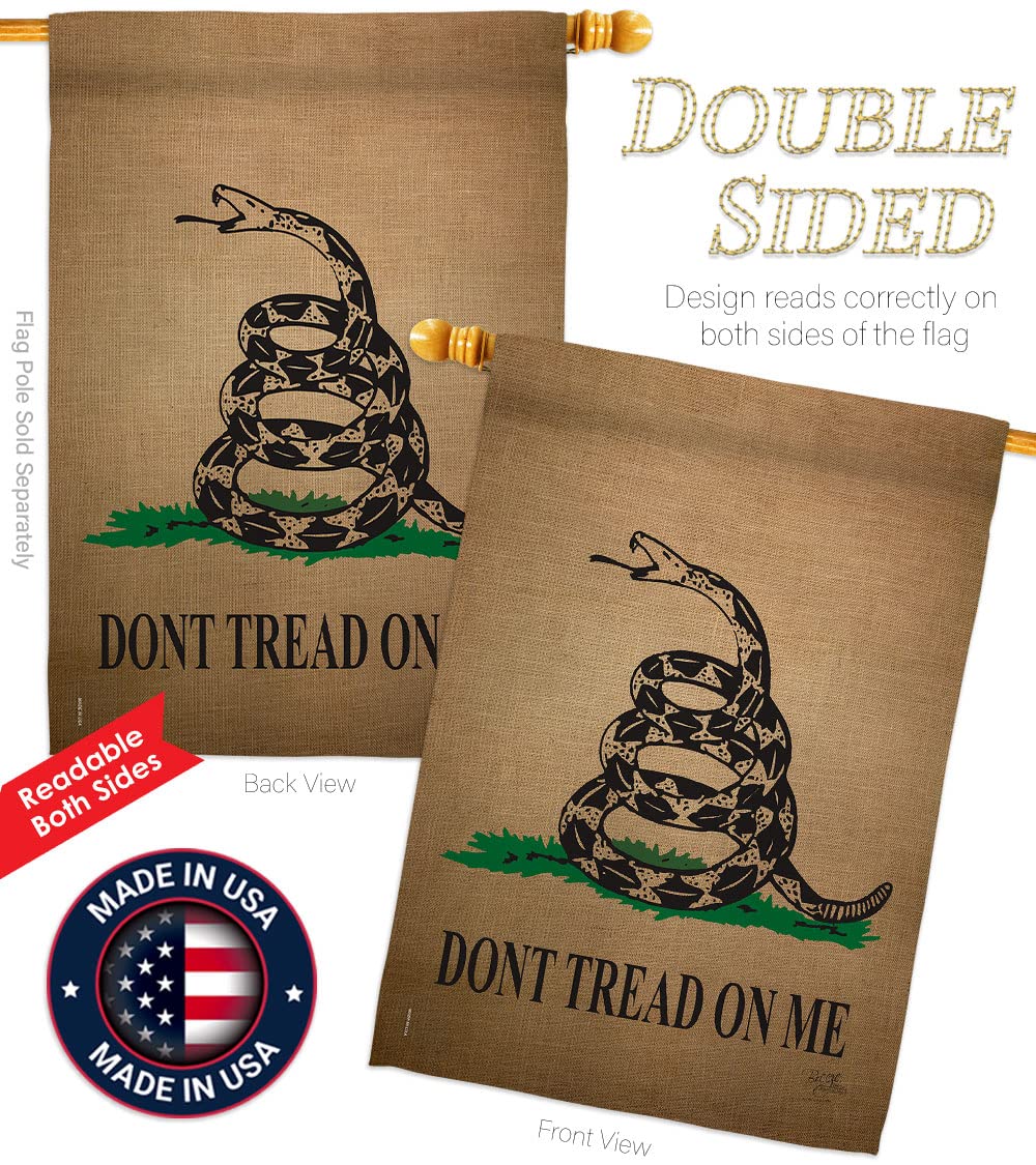 Breeze Decor Gadsden Americana Flag Set - 28