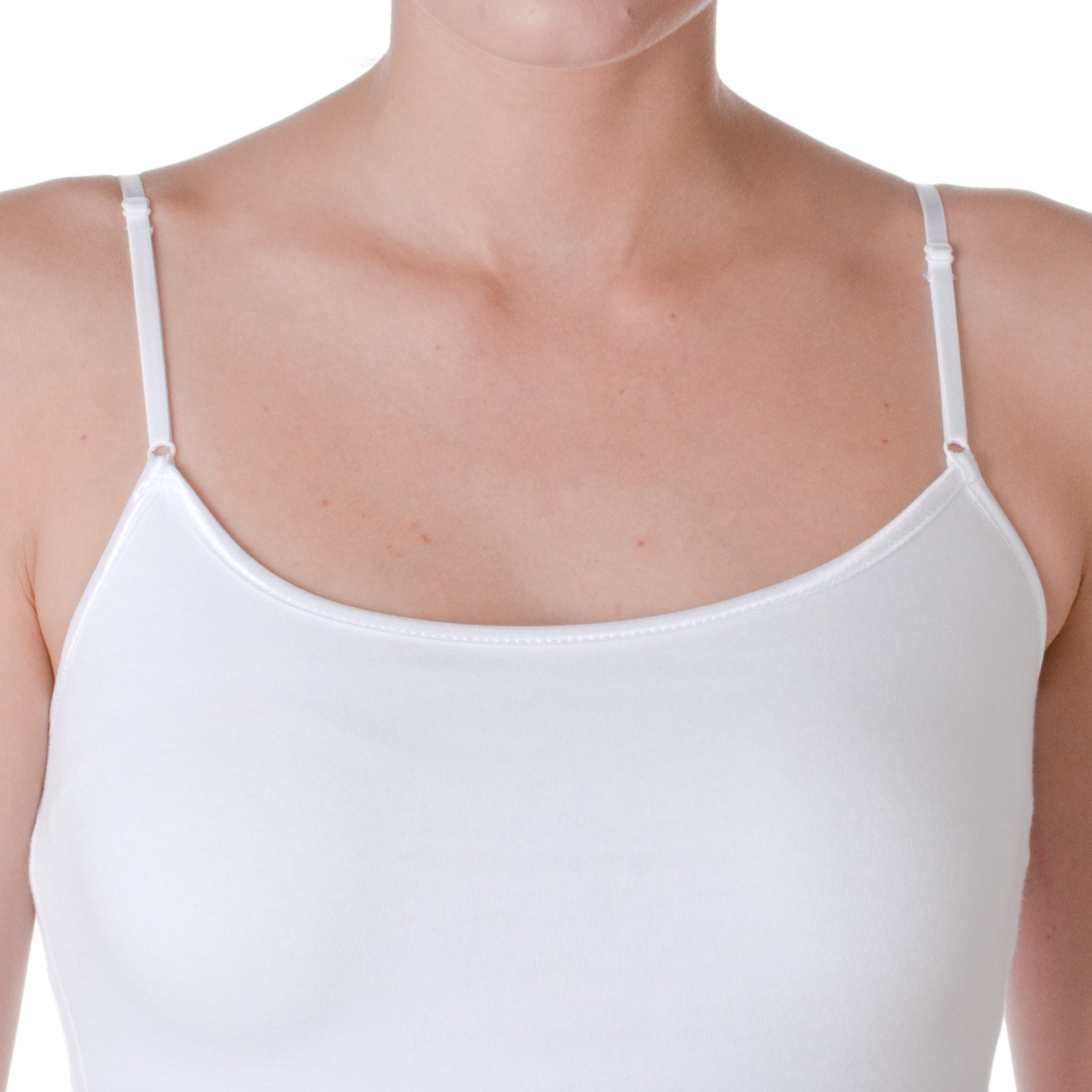 Women's Cami Camisole with Built-in Shelf Bra & Adjustable Spaghetti Straps - Comfortable Stretchy Tank Top for Layering, Sleepwear or Casual Outfits