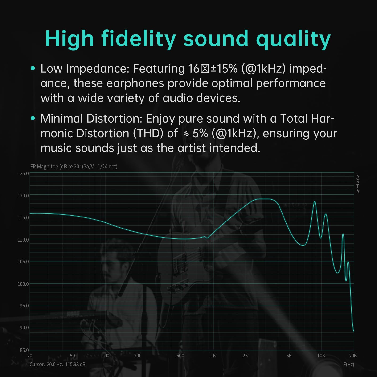 ARTTI R6 HiFi Wired In-Ear Monitor Headphones with Detachable 2-Pin Cable & Built-in Mic - Professional IEM Earbuds for Musicians, DJs, Singers & Audiophiles (3.5mm) - Perfect for Studio Recording, Live Performances & Gaming