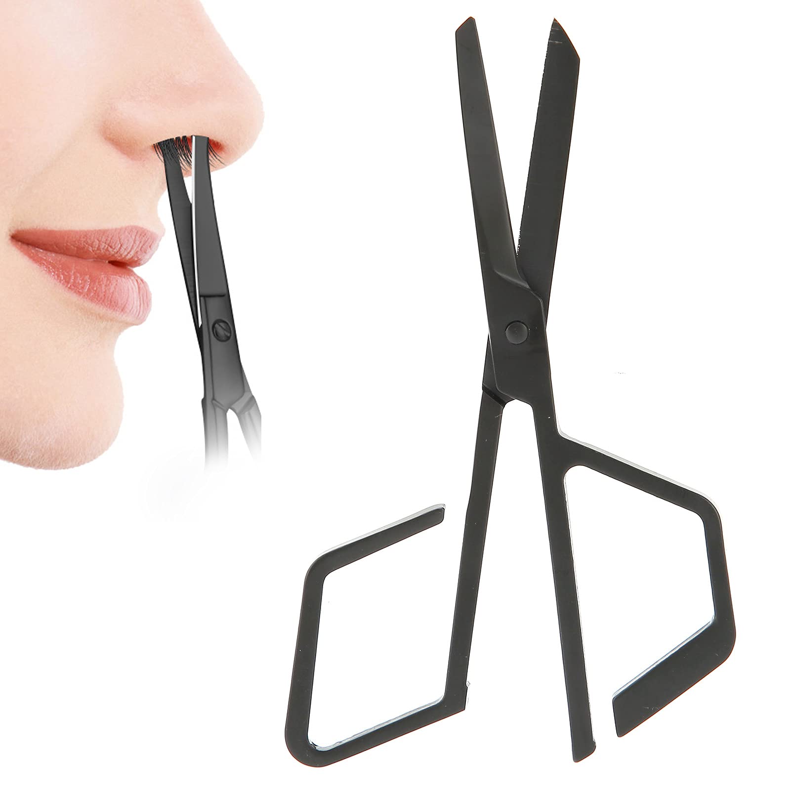 Professional Beard Scissors & Nose Hair Trimmer Set - Stainless Steel Mustache & Ear Hair Scissors for Men - Perfect for Grooming, Styling & Maintaining Facial Hair at Home or Salon