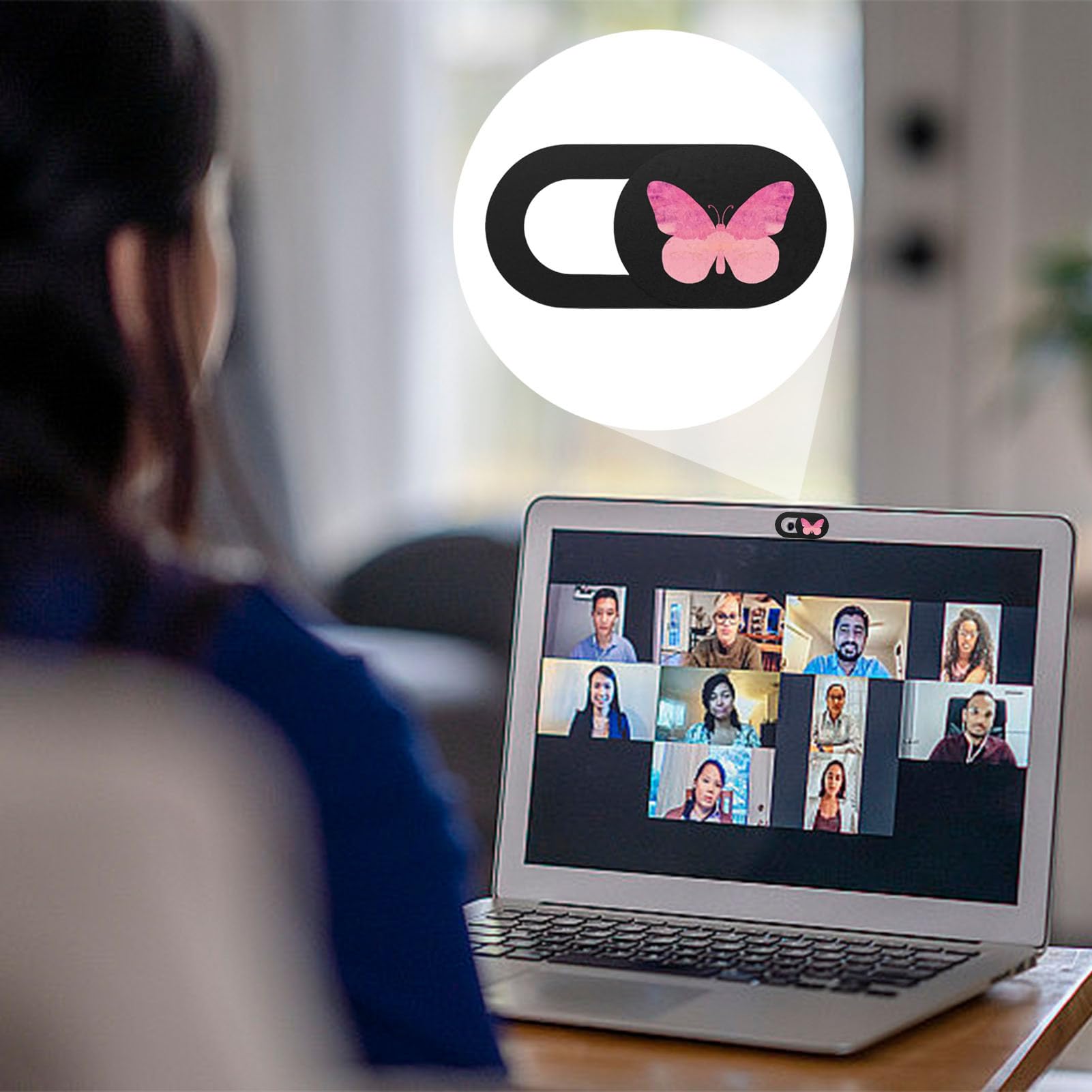 Anti-Spy Webcam Cover for Laptop & Phone - Slide Privacy Protector with Stylish Design - Ideal for Zoom Meetings, Remote Work & Online Classes - Protect Privacy During Video Calls & Streaming - Perfect for Home Office, School & Business Use - Essential for Video Conferencing, Online Learning & Secure Work from Home