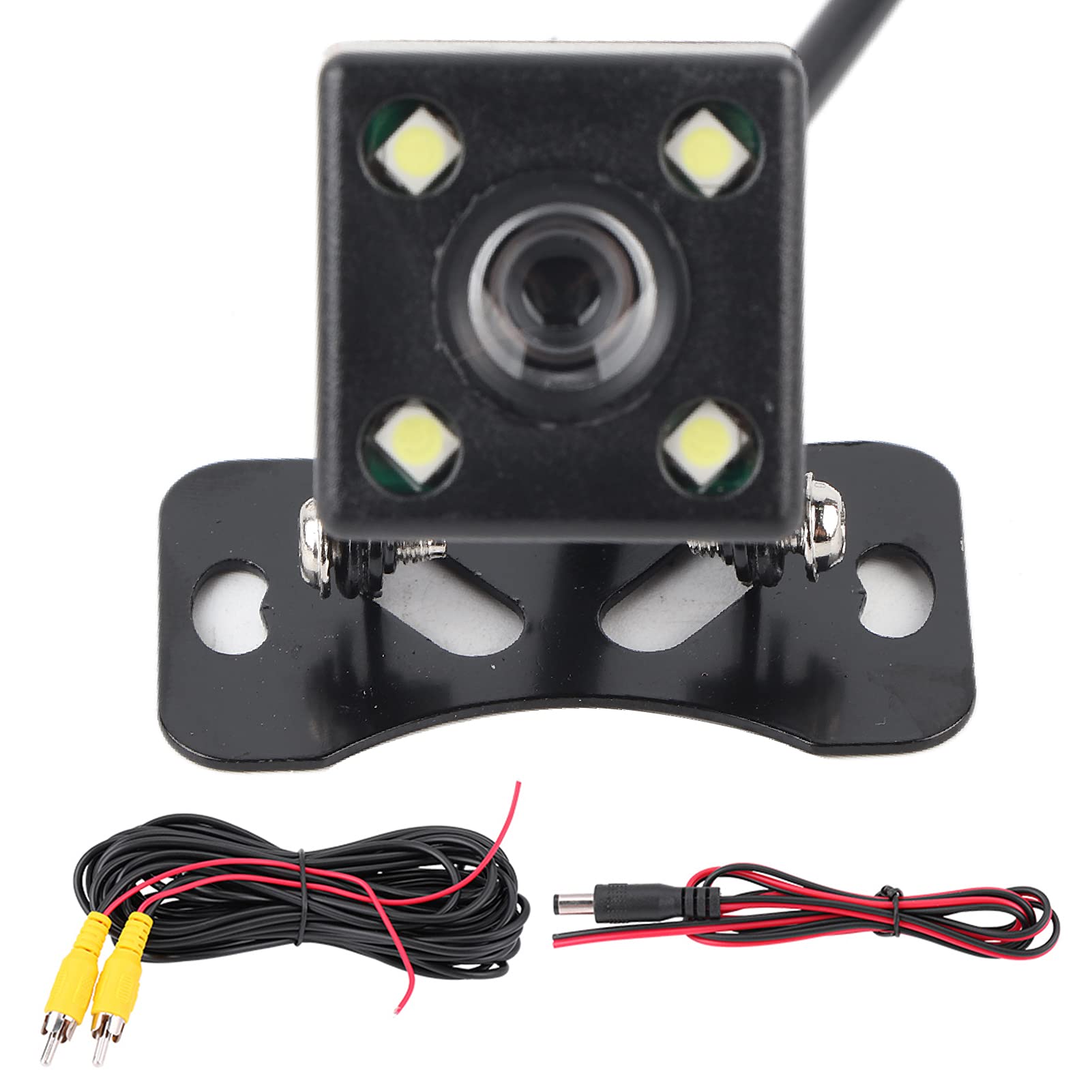 HD Car Reverse Camera with Night Vision & IP67 Waterproof - 4 LED Lights Backup Monitor for Safe Parking & Driving in Low Light Conditions