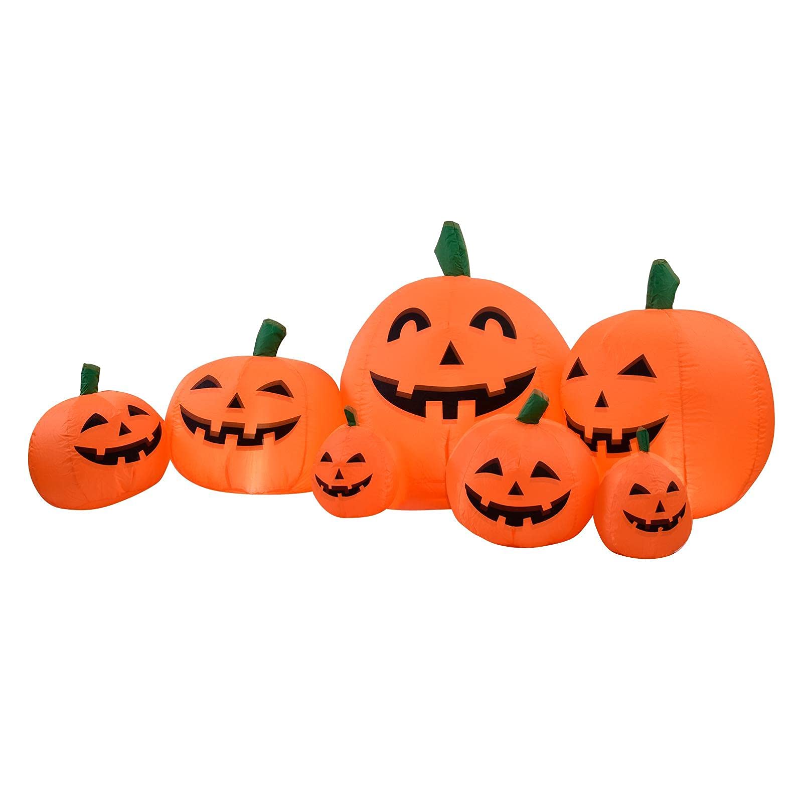 JiaLFaX 7.5ft Halloween Inflatable Pumpkin Ghost Decoration - 2.3m Tall Outdoor Yard Decor for Halloween Party, Haunted House, and Spooky Festival Decorations