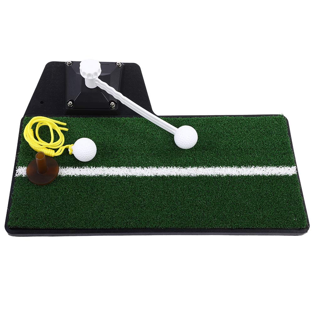 Junlucki Golf Swing Trainer - Indoor & Outdoor Golf Hitting Mat with Strike Training Aid | Portable Putting Practice Equipment for Backyard, Garden & Living Room | Improve Ball Striking Accuracy | Perfect for Home Practice & Golf Drills