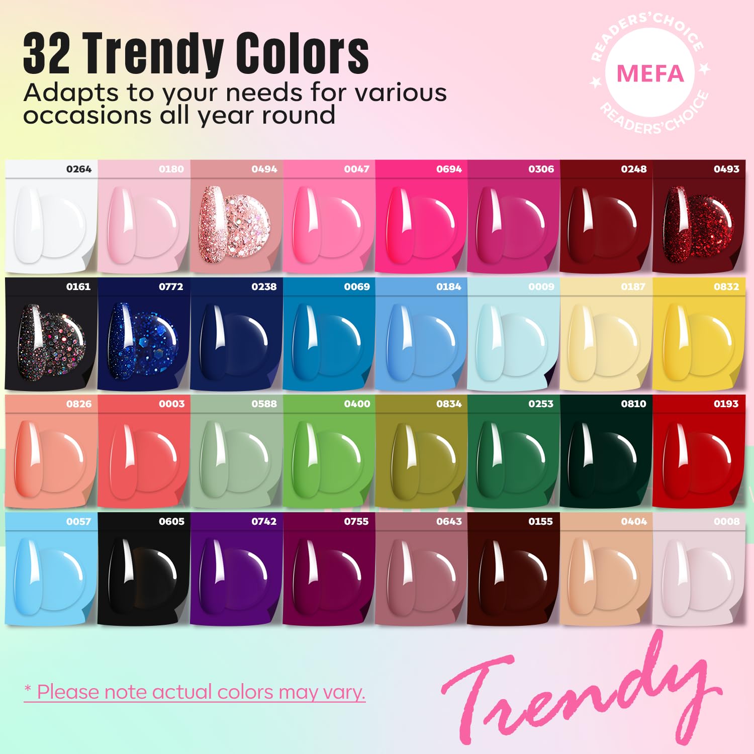 54 Pcs Gel Nail Polish Kit with UV Light - 32 Colors for DIY Manicure & Nail Art Gifts