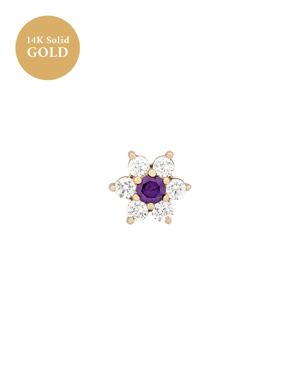 14K Solid Gold Lotus Stud Earrings for Women - Minimalist Dainty Floral Jewelry for Everyday Wear, Gifts & Special Occasions