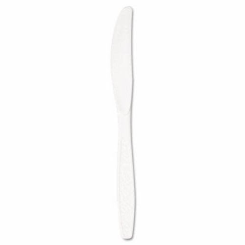 Guildware Heavyweight Plastic Knives - 100-Pack Durable Disposable Cutlery for Parties, Picnics & Catering | SLOGBX6KW