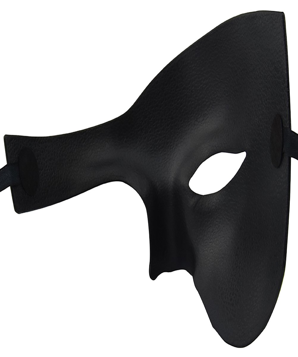 KEFAN Men's Masquerade Mask - Phantom of The Opera Style Half Face Mask for Halloween, Cosplay, and Costume Parties