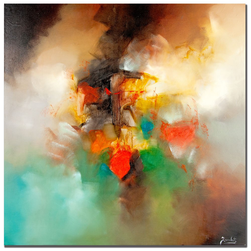 Trademark Fine Art Zavaleta Abstract Canvas Wall Art - Modern Home Decor for Living Room, Bedroom & Office