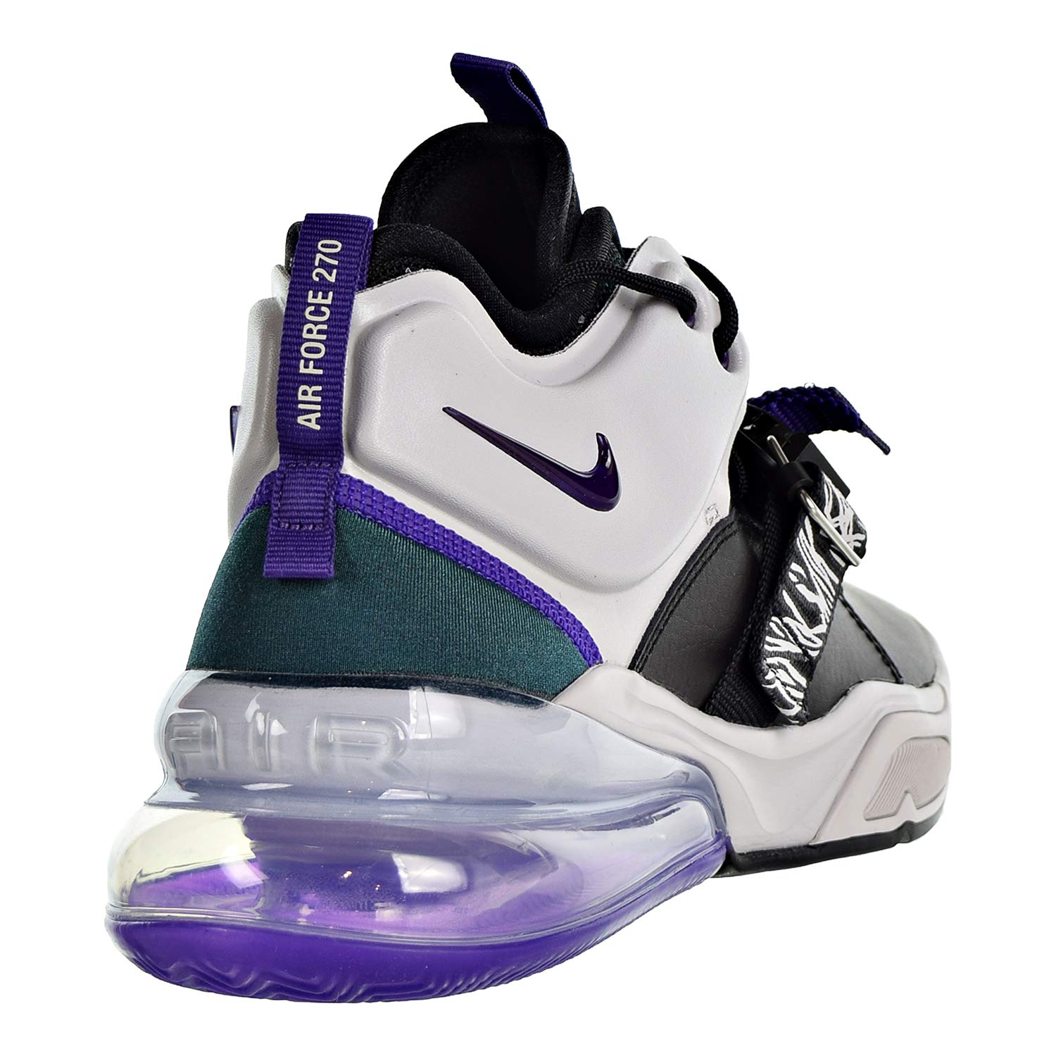 Nike Air Force 270 Light Zen Grey/Court Purple Kids' Sneakers - Size 5 | Comfortable Basketball Shoes for Boys & Girls | Perfect for School, Sports & Casual Wear