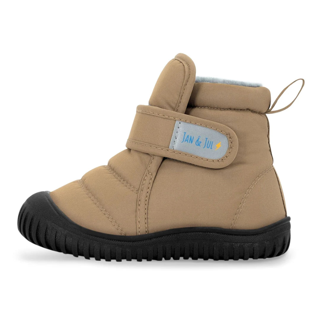 Jan & Jul Soft Brown Toasty Dry Booties - Waterproof Winter Boots for Toddlers & Kids - Perfect for Snow, Rain & Outdoor Adventures