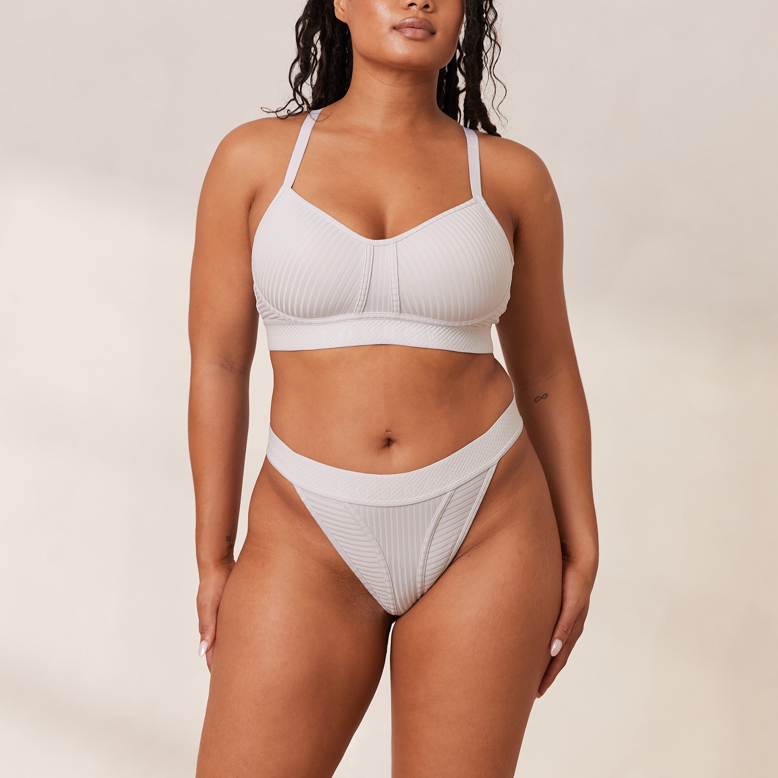 Bare Bra Grey - Seamless Comfort Wireless Bralette for Women - Perfect for Yoga, Lounge & Everyday Wear