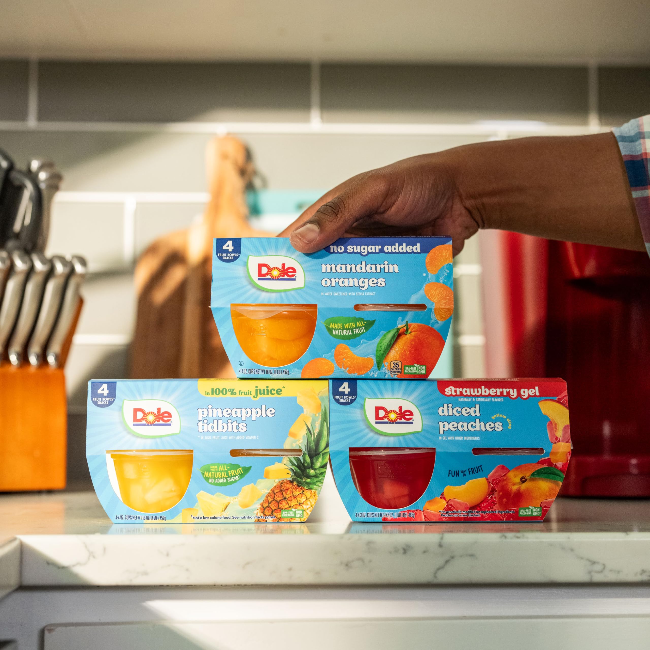 Dole Fruit Bowls Diced Pears in 100% Fruit Juice, 4oz (24 Cups) - Gluten Free, Dairy Free, Healthy Snacks for Kids & Adults - Perfect for School Lunches, Office Snacks & On-the-Go Nutrition