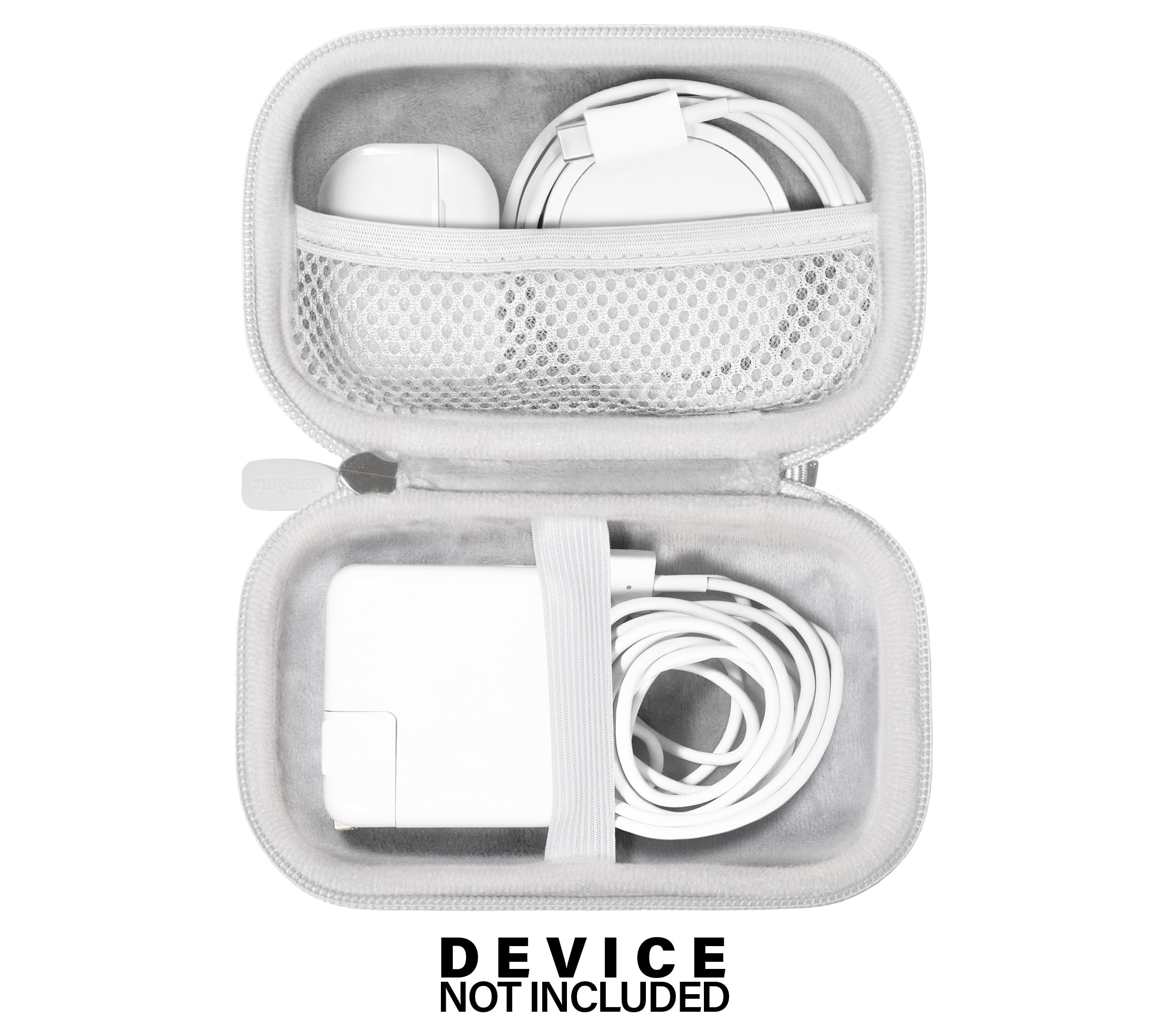 CaseSack Protective Travel Case for MacBook Air/Pro Charger & iPhone 16/16 Pro/15/15 Pro/14/14 Pro MagSafe Charger - Compact Organizer with USB C Hub - Perfect for Business Trips, Office & Daily Commute