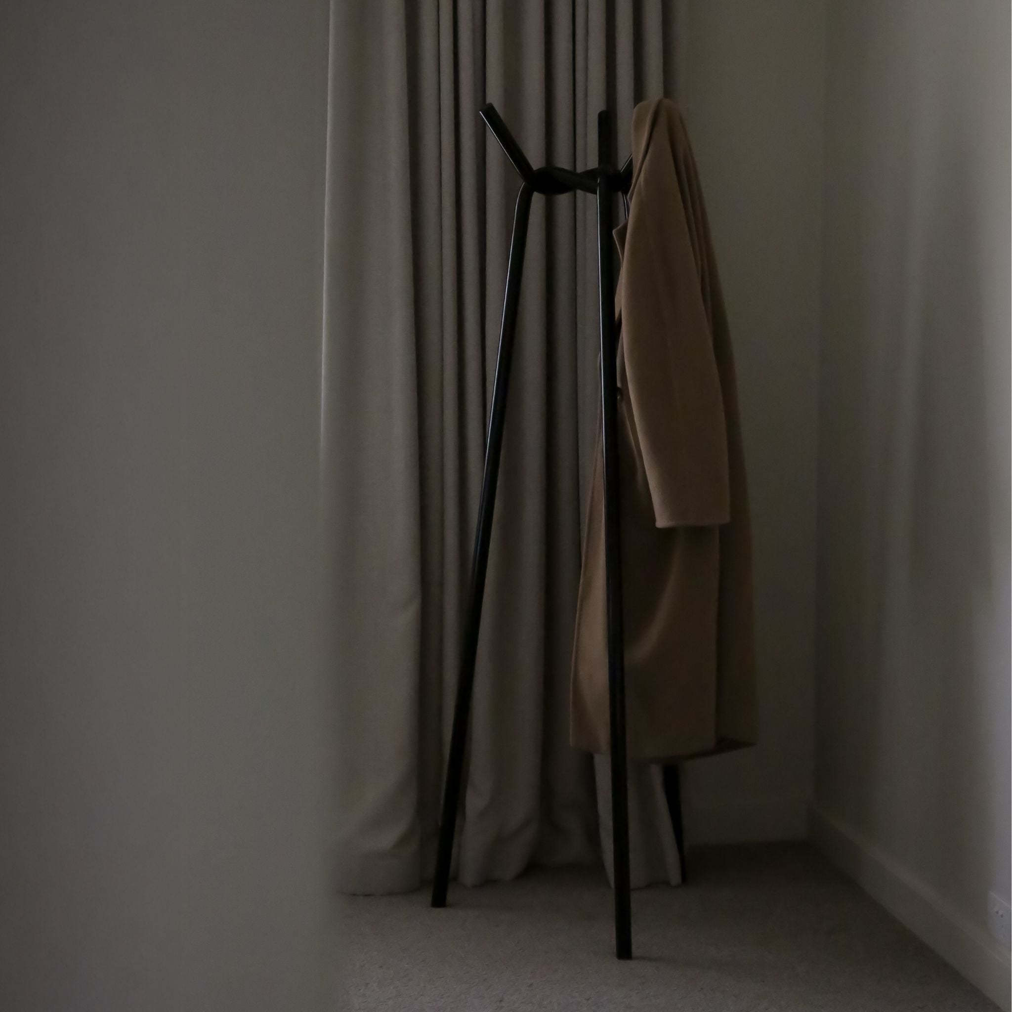 HAY Knit Coat Rack - Modern Wall Mounted Hanger for Jackets, Hats & Bags | Durable Black Finish | Perfect for Entryway, Bedroom & Office Organization