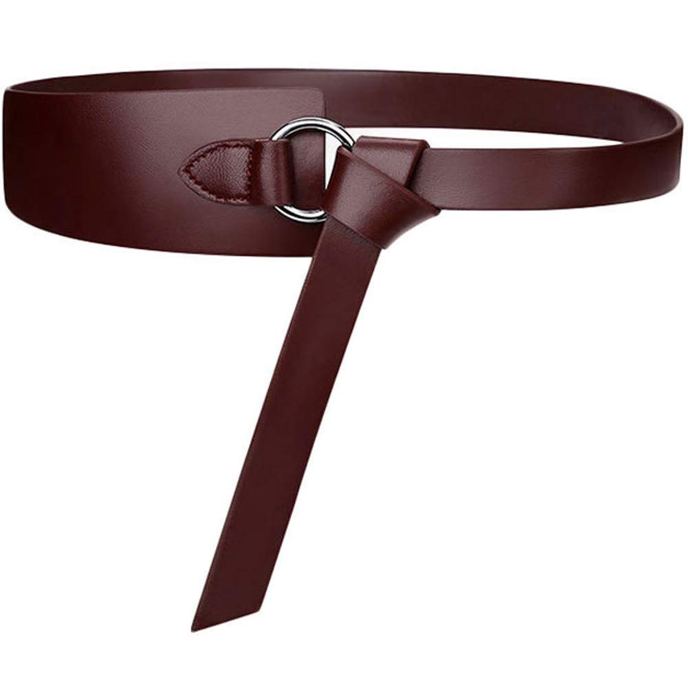 Women's Fashion PU Leather Wide Waist Belt - Adjustable Knot Design for Dresses, Coats & Tops | ALAIX | Perfect for Office, Casual & Evening Outfits