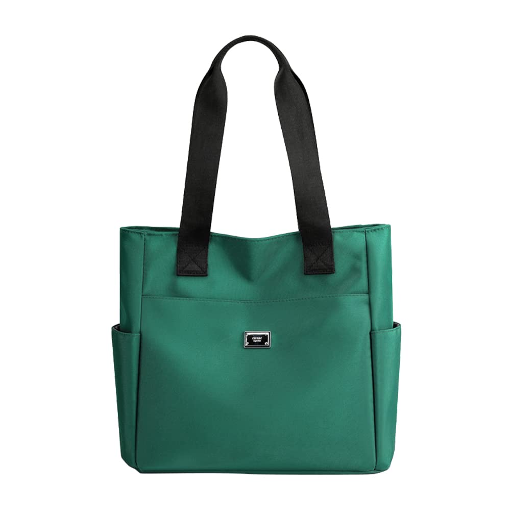 DKIIL NOIYB Women's Waterproof Nylon Shoulder Bag - Lightweight Hobo Tote with Multiple Pockets (34cm) - Perfect for Work, Travel & Daily Commute