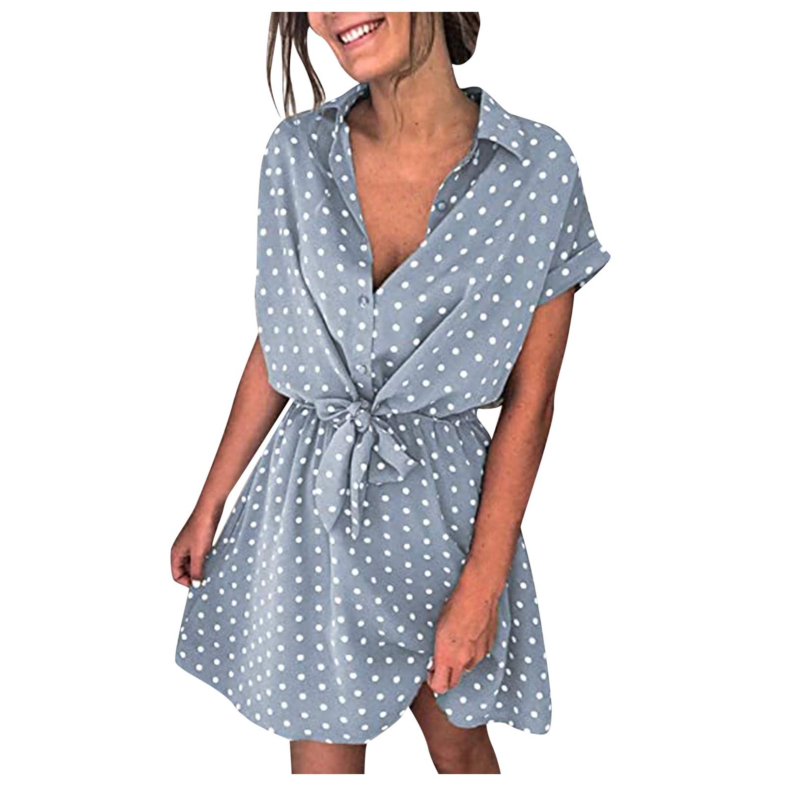 Elegant Women's Midi Dress with Wave Sleeves & V-Neck - Casual Mini Short Dress for Wedding Guest, Party, Date Night & Summer Outfits