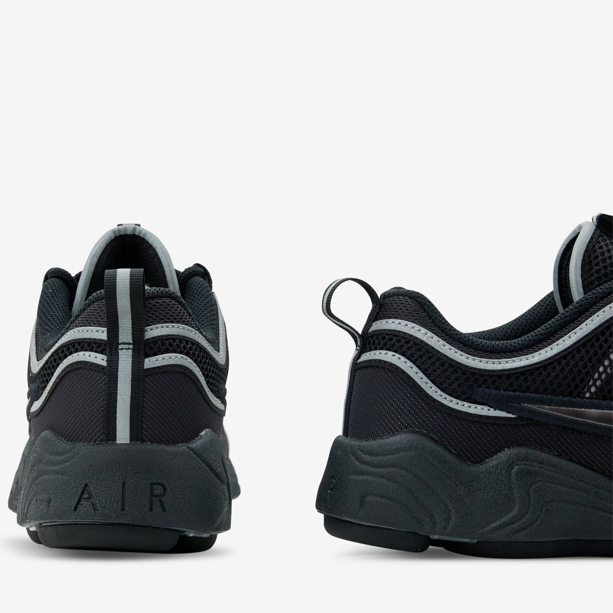 Nike Air Zoom Spiridon Running Shoes for Men - Black, Metallic Silver & Sport Red Colorways | Lightweight Cushioned Sneakers for Jogging, Gym & Casual Wear