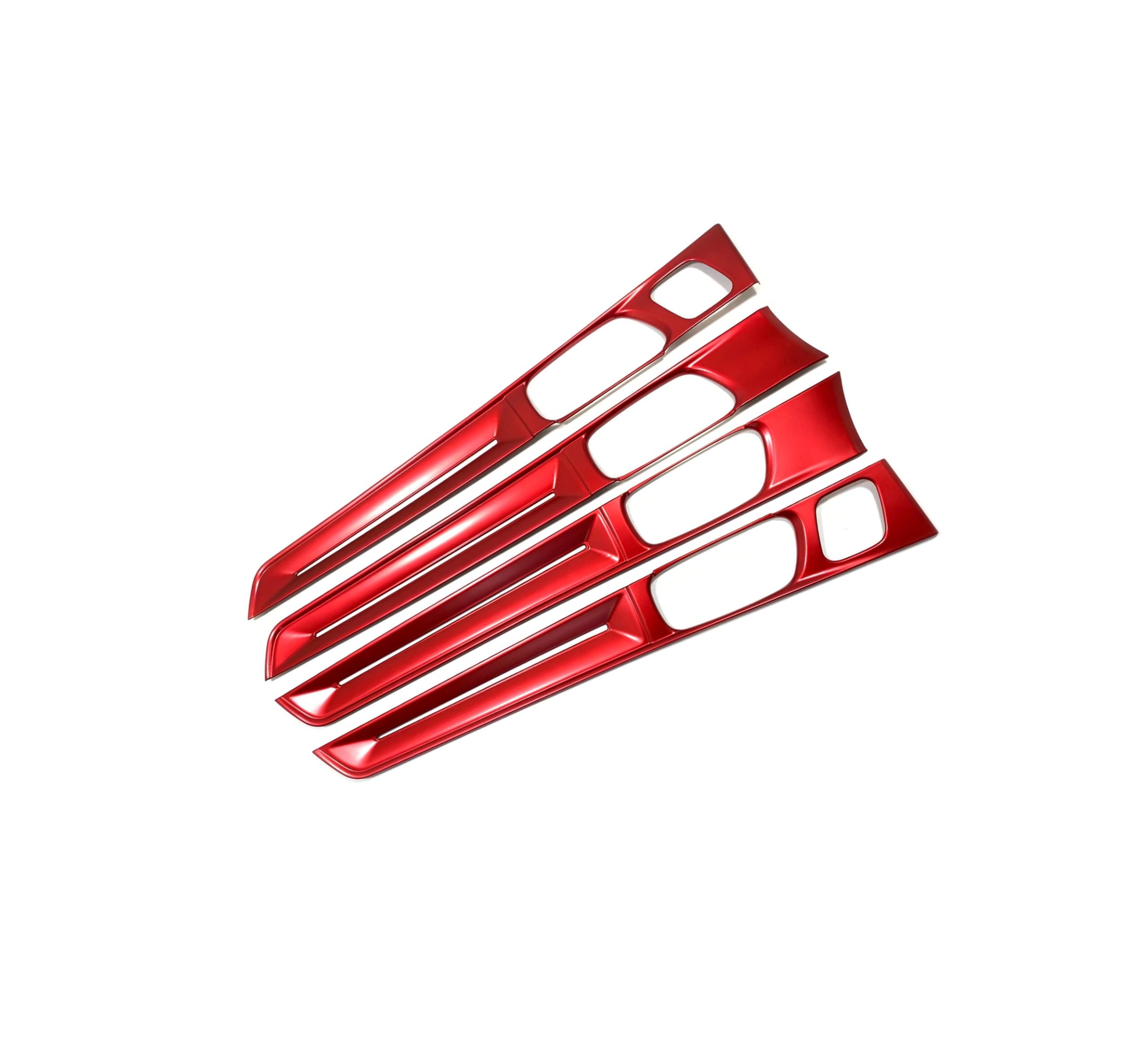 2022-2023 Honda Civic 11th Gen ABS Red Interior Door Strip Panel Trim Kit (4Pcs) - Car Accessories for Enhanced Style & Protection - Perfect for Customization, Car Shows, and Daily Driving