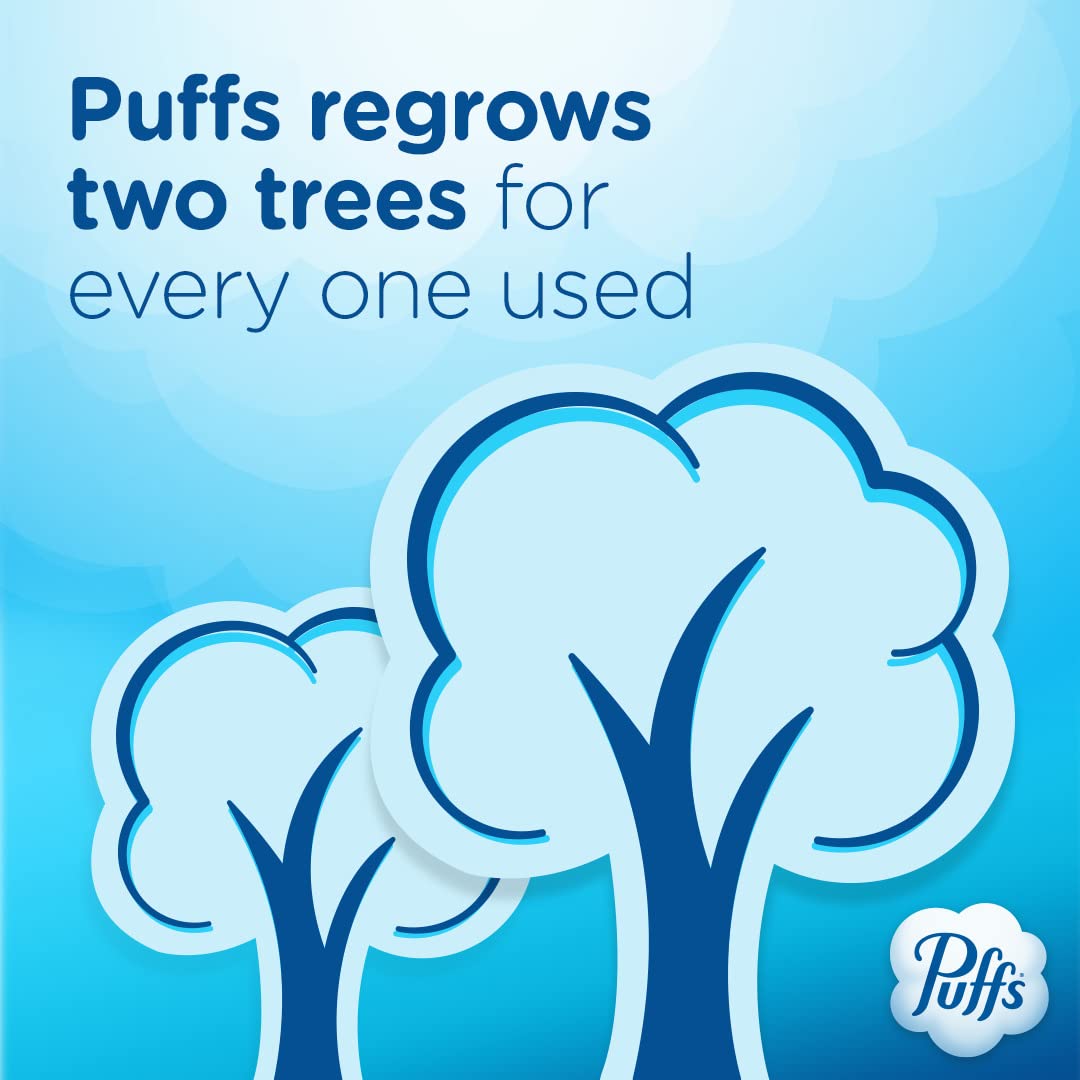 Vicks Puffs Plus Lotion Facial Tissues - 4 Cube Box (192 Tissues Total, 48 Tissues per Box) | Ultra-Soft & Lotion-Infused for Gentle Nose Care | Perfect for Cold, Flu & Allergy Relief at Home, Office or Travel