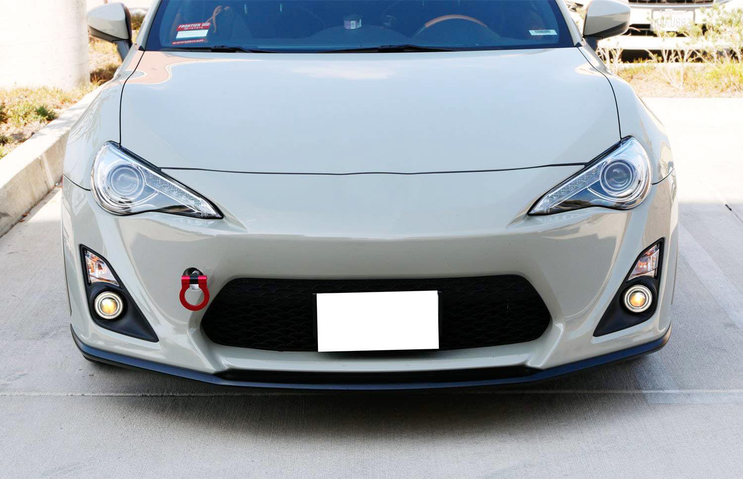 iJDMTOY Xenon White LED Projector Fog Lights for 2013-2016 Scion FR-S with 40-SMD LED Halo Ring Parking Lights - Complete Kit (2 Projector Fog Lamps, Brackets, Bezels & Relay Harness) - Perfect for Night Driving & Off-Road Adventures