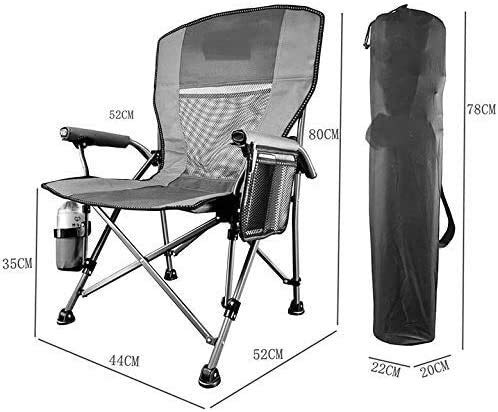 Portable Folding Camping Chair with Backrest - Lightweight Outdoor Director's Chair for Hiking, Picnic, Beach & Backyard (Orange, 445280 cm) - Perfect for Camping Trips, Outdoor Concerts and Tailgating