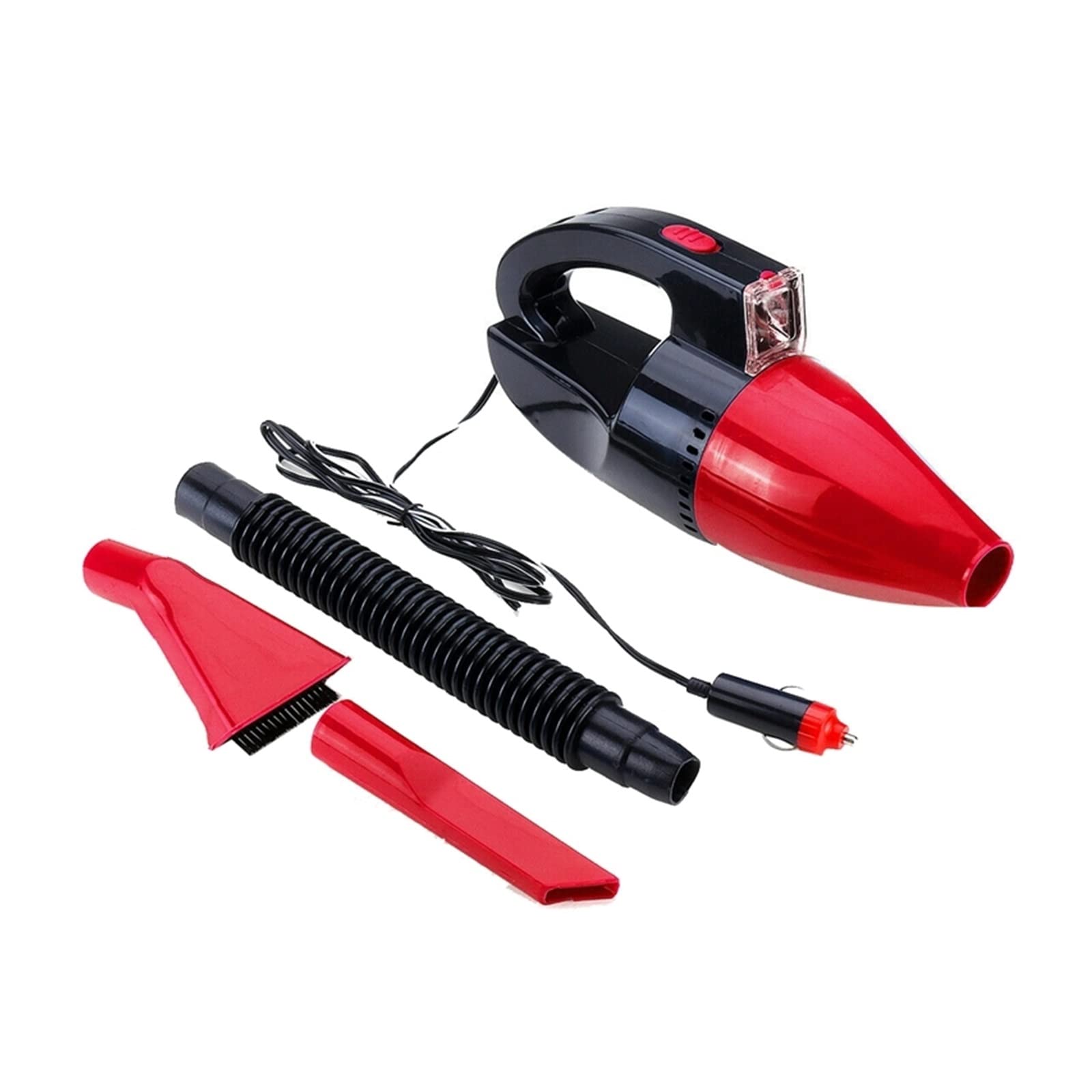 Joostee 12V 60W Portable Handheld Wet/Dry Vacuum Cleaner for Car & Home - Compact Car Vacuum with LED Light for Auto Detailing, Pet Hair, Spills & Quick Cleanups