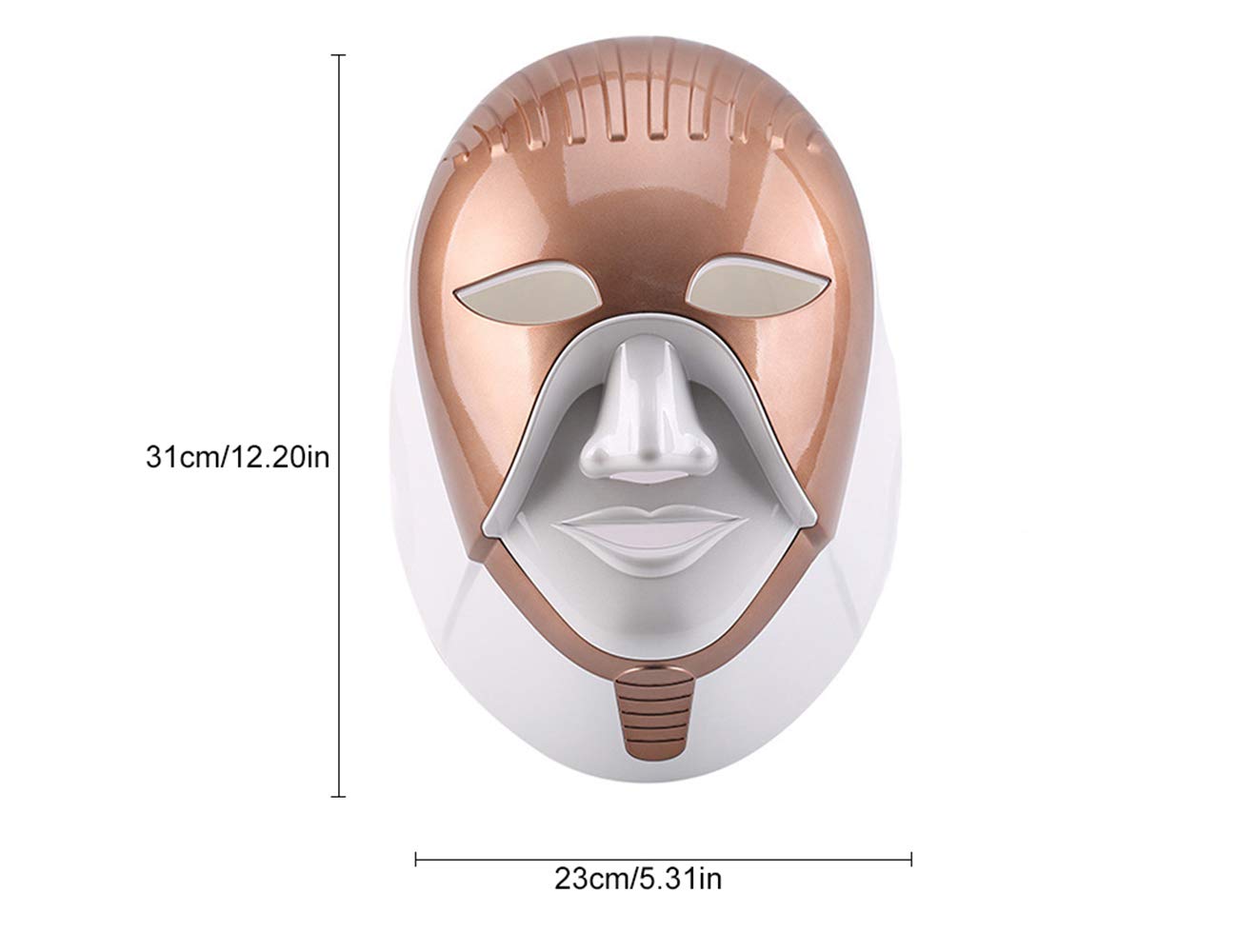 Elitzia ET029 Photon Facial Mask - 7 Colors LED Light Therapy for Skin Rejuvenation & Beauty | Anti-Aging, Acne Treatment & Skin Care | Perfect for Home Spa & Professional Use
