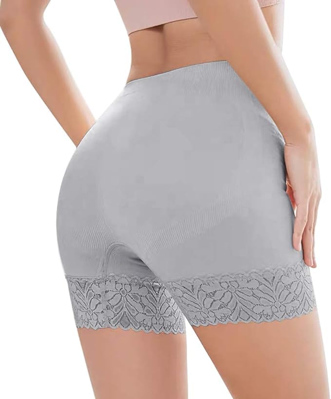 iloveSIA Women's Lace Slip Shorts 3-Pack - Comfortable Boyshort Underwear for Dresses, Anti-Chafing Safety Pants, Breathable Cotton Panties - Perfect for Summer, Skirts & Daily Wear