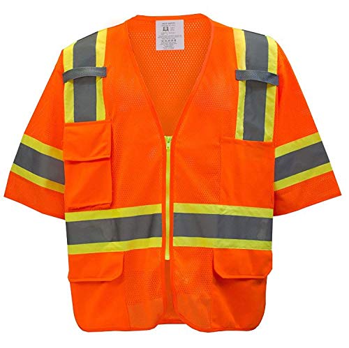 RK-Safety MV7811-12 High Visibility Reflective Safety Vest for Parents - Perfect for School Drop-Offs, Outdoor Activities & Nighttime Safety