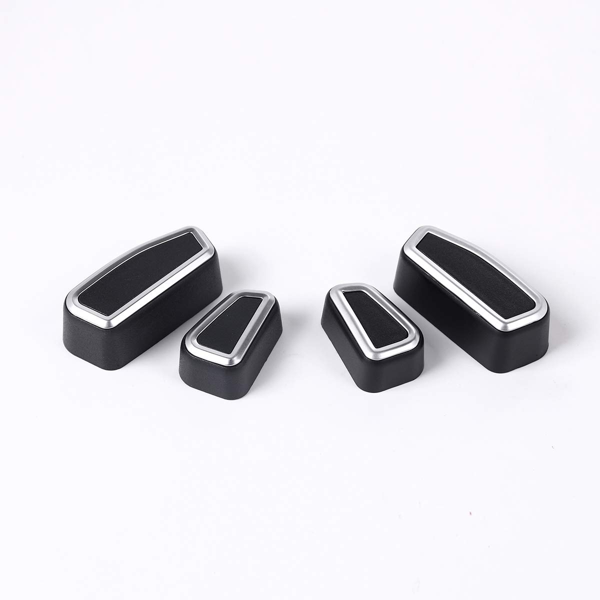 ABS Chrome Car Seat Adjustment Button Cover Trim for Alfa Romeo Giulia & Stelvio (2017-2020) - Interior Upgrade & Protection for Luxury Car Accessories