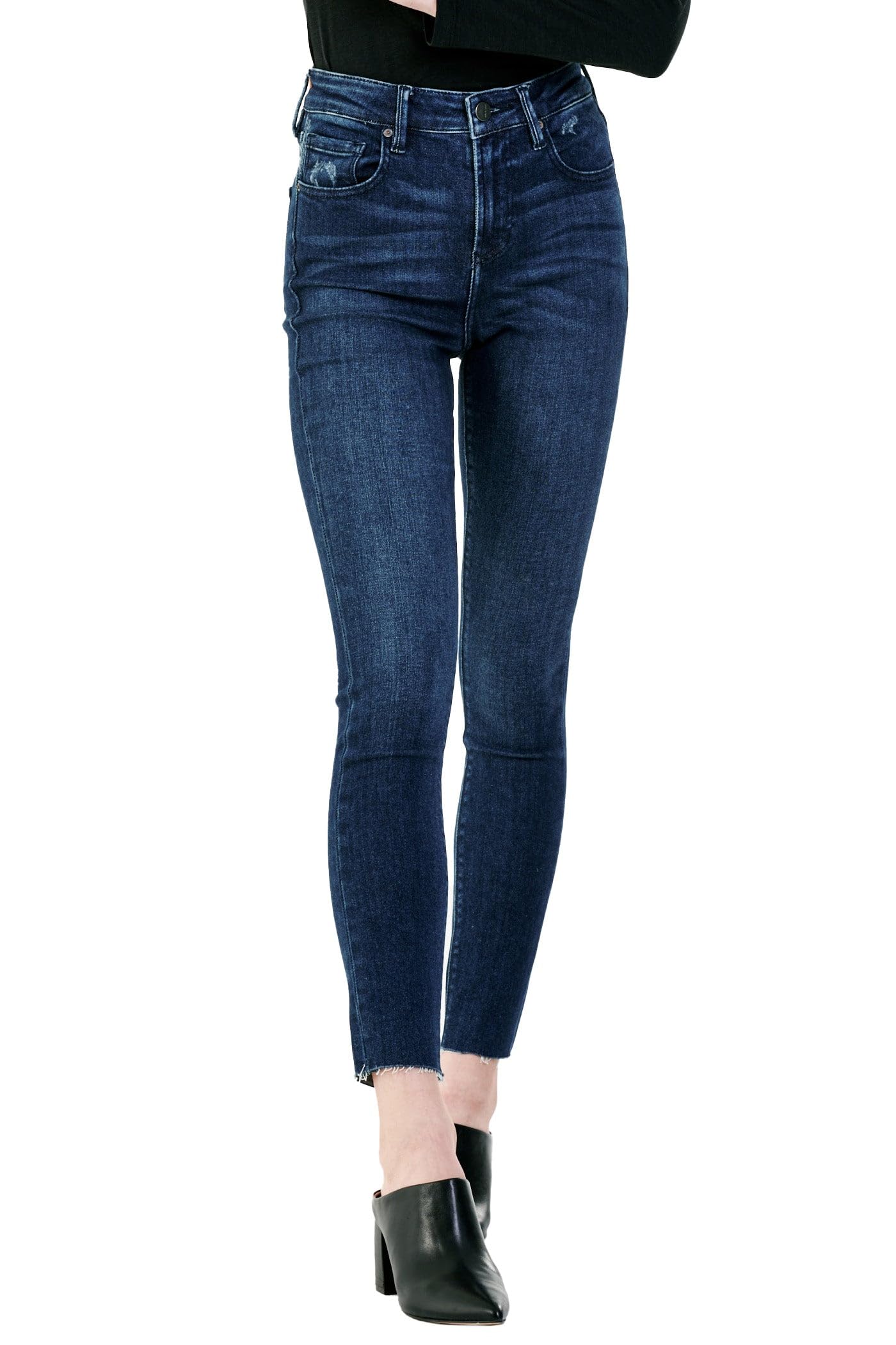 DEAR JOHN Olivia Women's Skinny High Rise Ankle Jeans - Perfect for Casual Outfits, Workwear & Date Nights