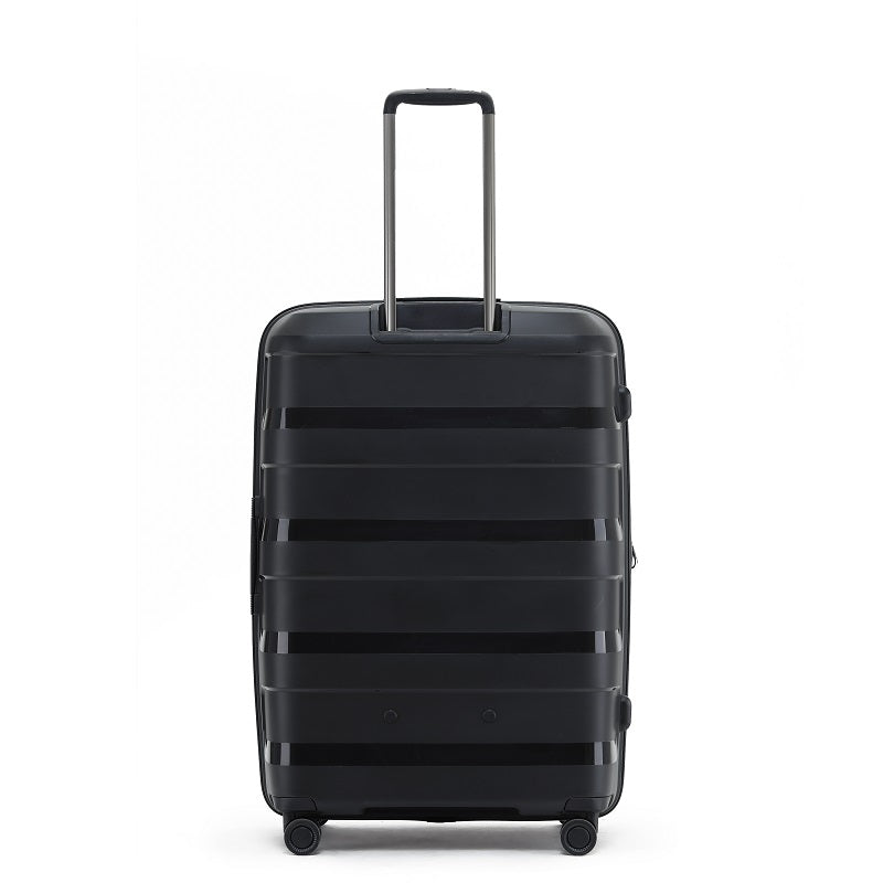 Tosca Comet 29in Large 4 Wheel Hard Suitcase - Black | Durable Spinner Luggage for Travel, Business Trips & Vacations