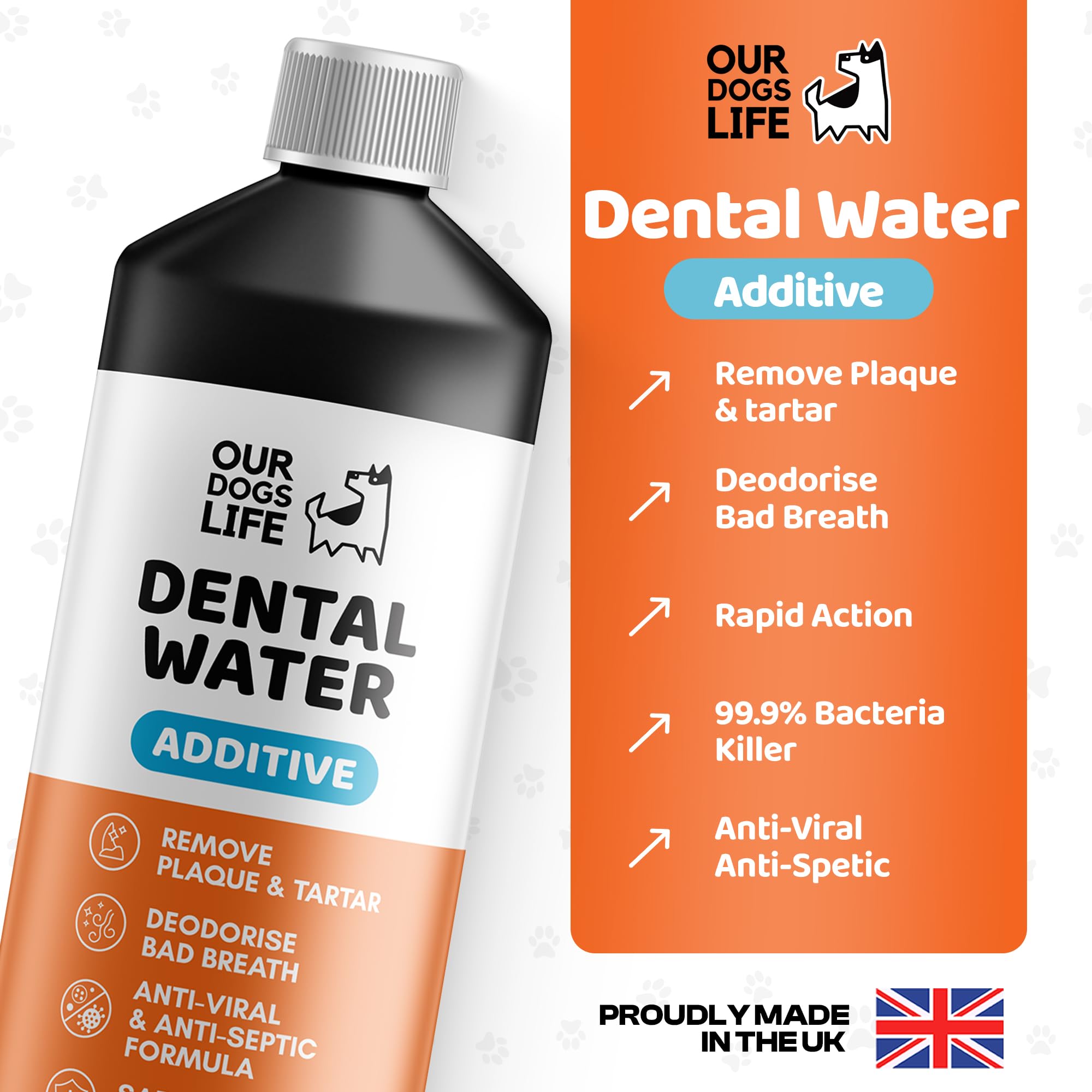 **Natural Dog Breath Freshener & Dental Care Water Additive – Plaque & Tartar Remover, Bad Breath Deodorizer for Dogs – Teeth Cleaning Solution – 500ml – Promotes Oral Hygiene for Fresh Breath & Healthy Gums – Ideal for Daily Use in Water Bowls**