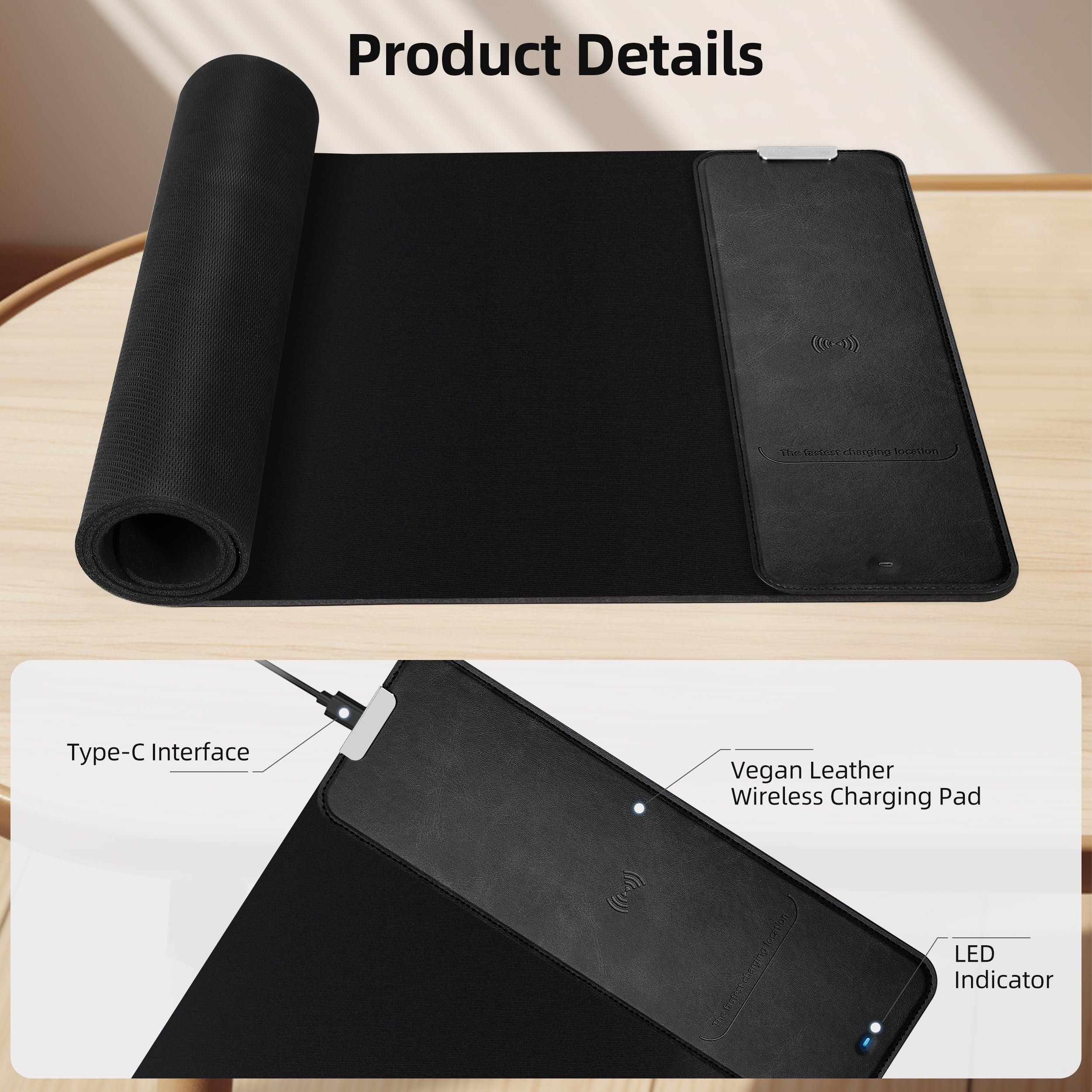Wireless Charging Gaming Mouse Pad - 31.5
