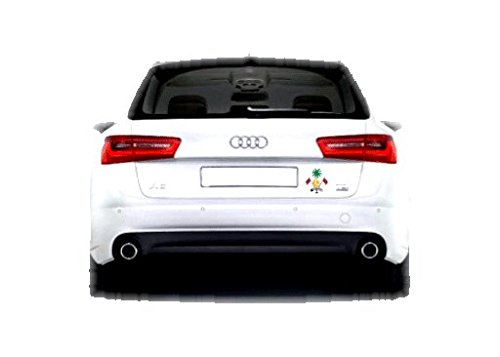 MALDIVES Coat of Arms Die-Cut Car Bumper Sticker 4.3