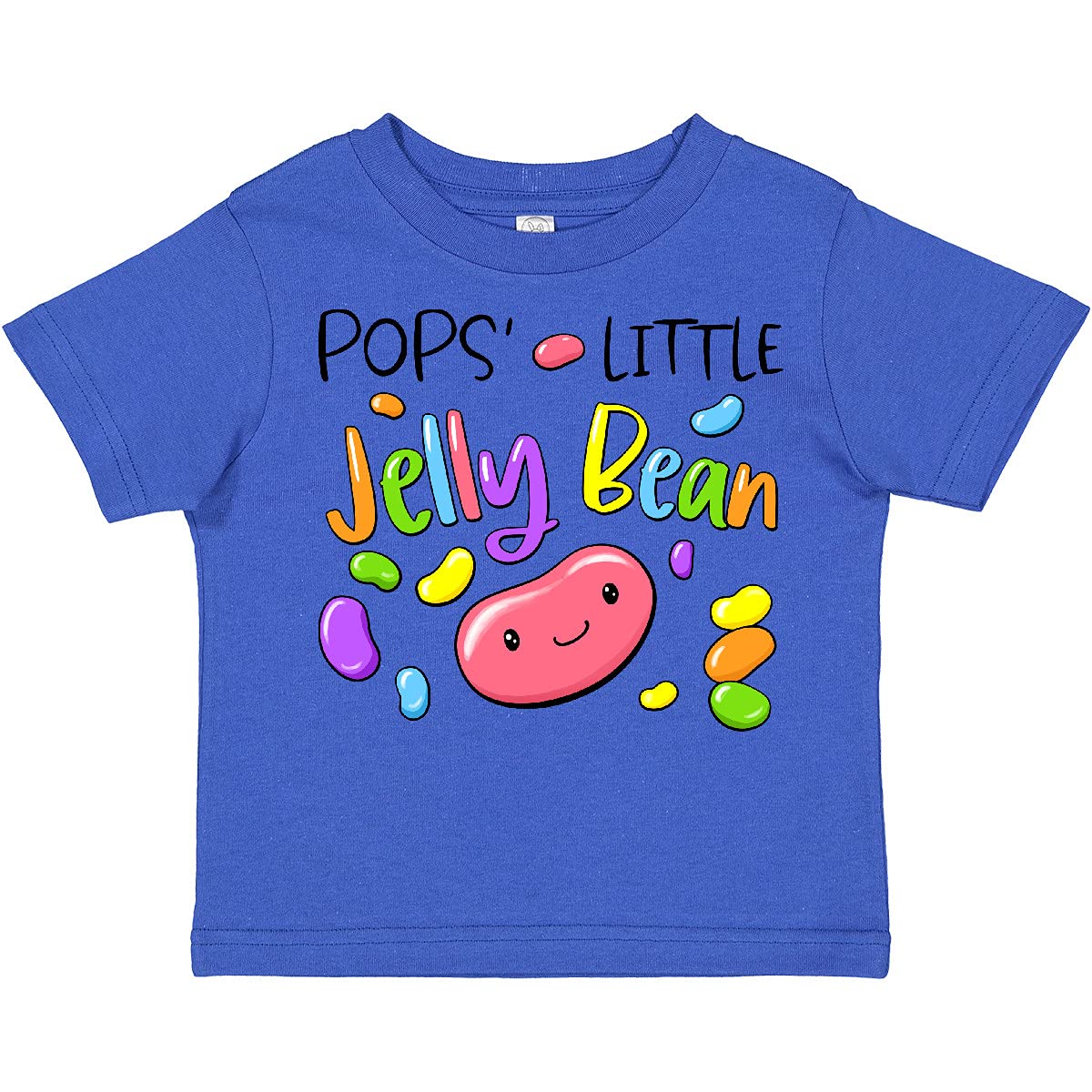 Inktastic Pops' Little Jellybean Cute Easter Candy Toddler T-Shirt - Adorable Easter Outfit for Baby Boys & Girls - Perfect for Easter Egg Hunts, Family Photos & Spring Celebrations