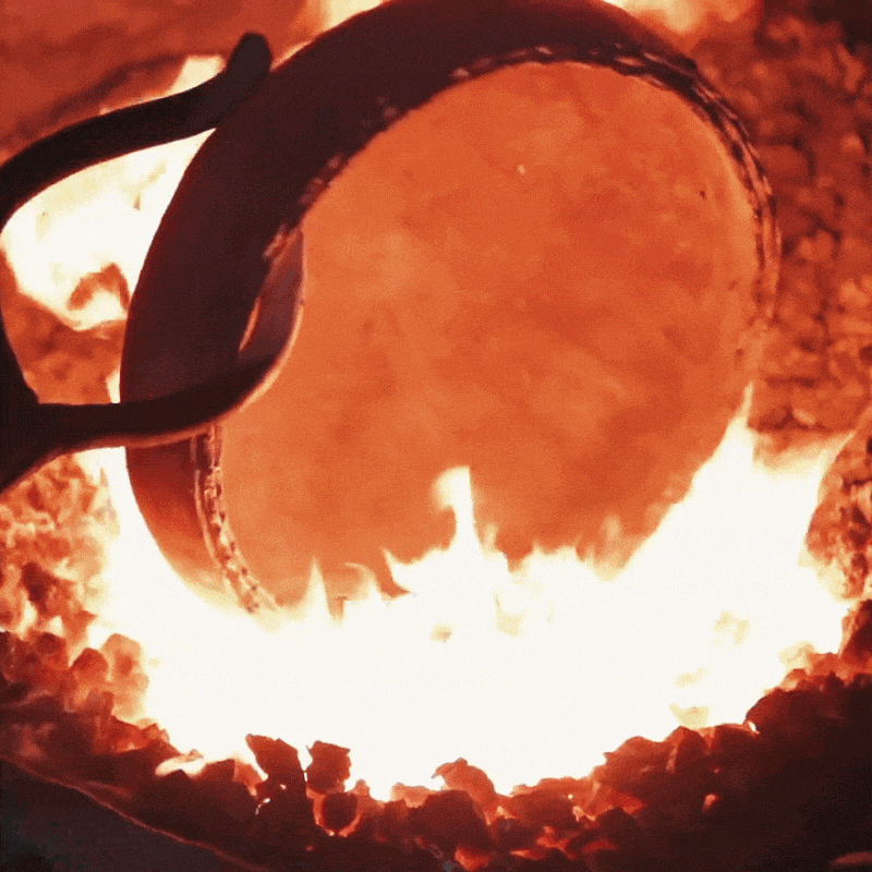 Premium Fire Bowl Outdoor Patio Fire Pit - Stainless Steel & Copper Design for Backyard, Garden, Camping - Perfect for Bonfires, S'mores & Cozy Evenings